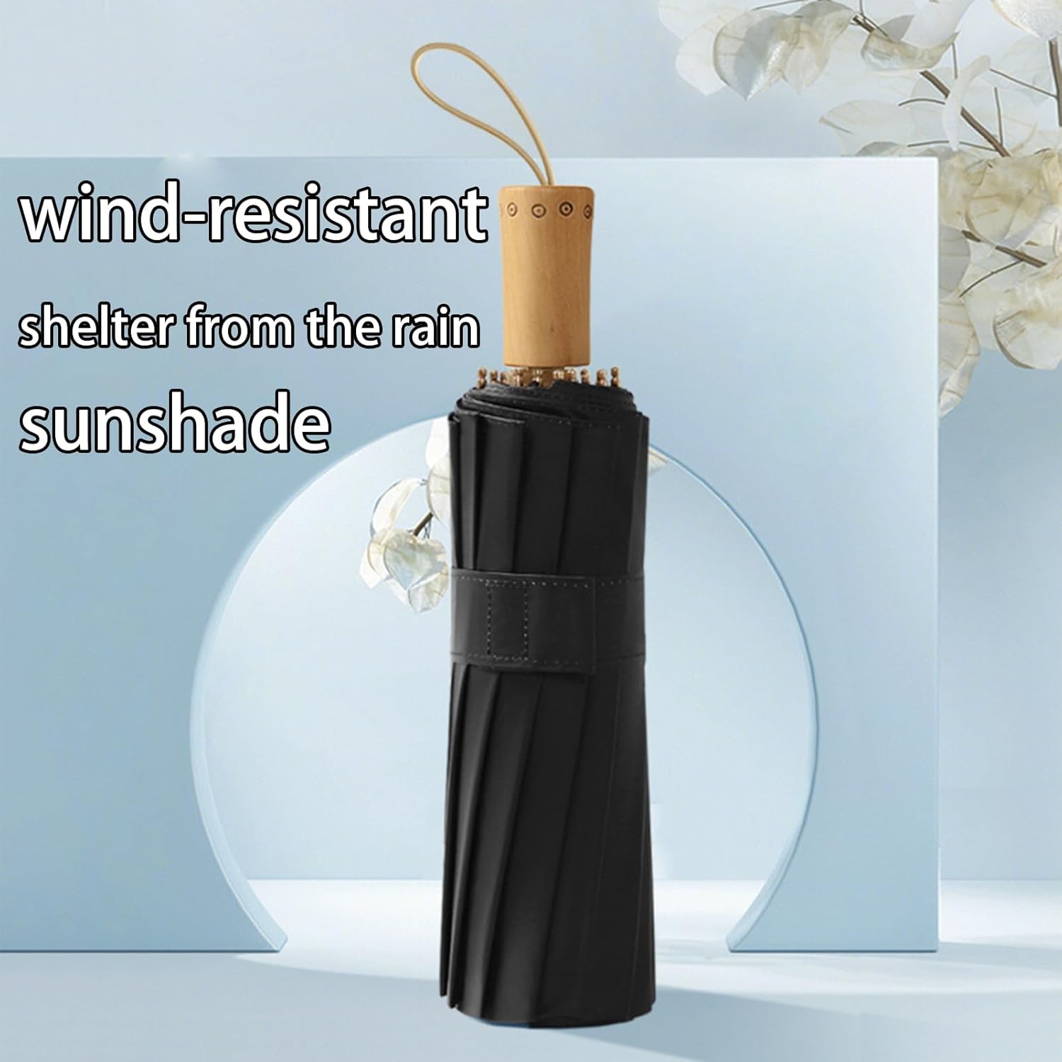 National style folding umbrella - a portable umbrella that can withstand typhoons, protect against sun, and even be used as a work of art