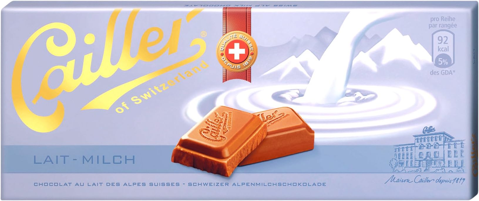 Cailler milk chocolate (2 x 100g)