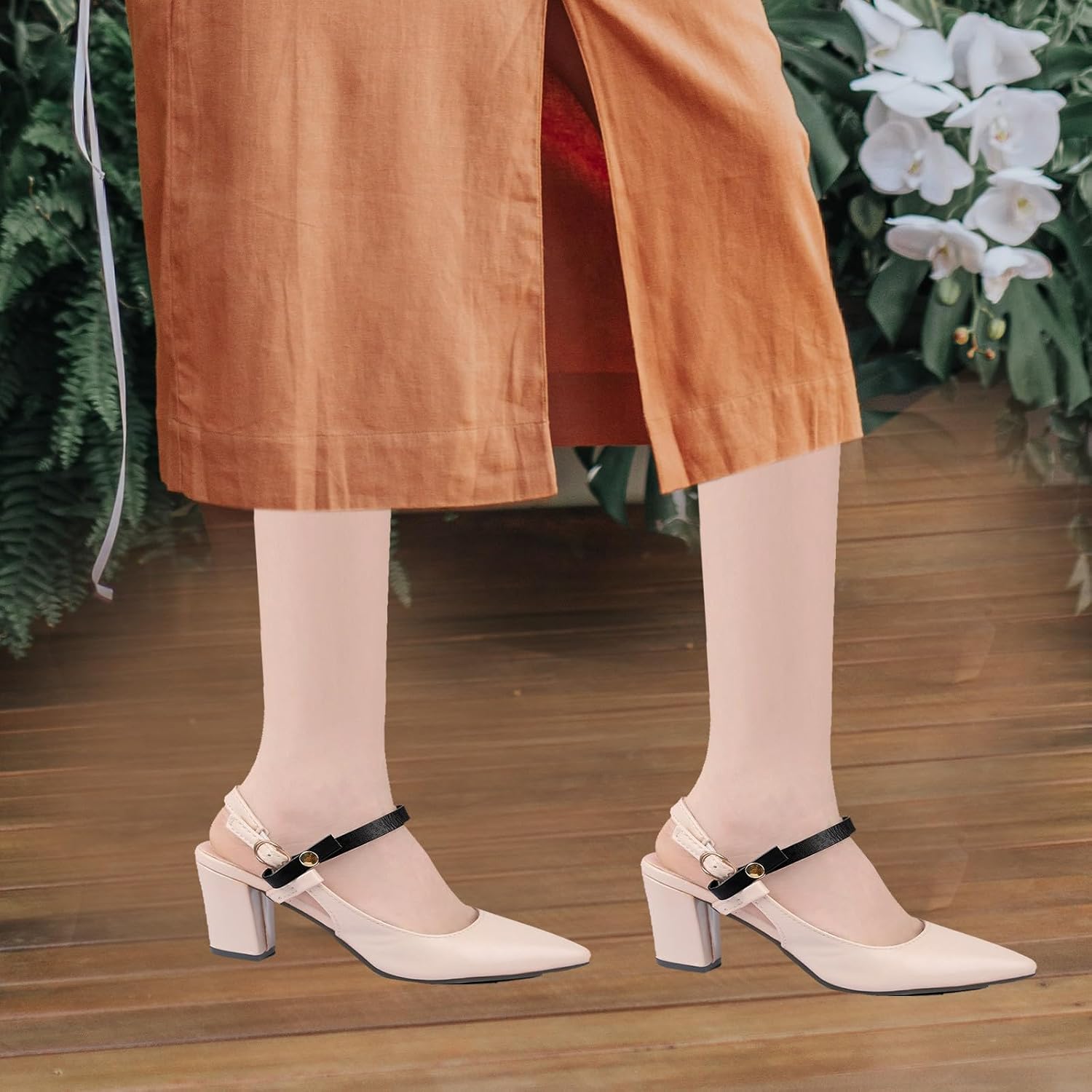 Alipis Heel Strap for High Heels Snap Button Pu Shoe Laces Anti-dropping Replacement Straps for Women’s Shoe Accessories Matte Black 1 Pair