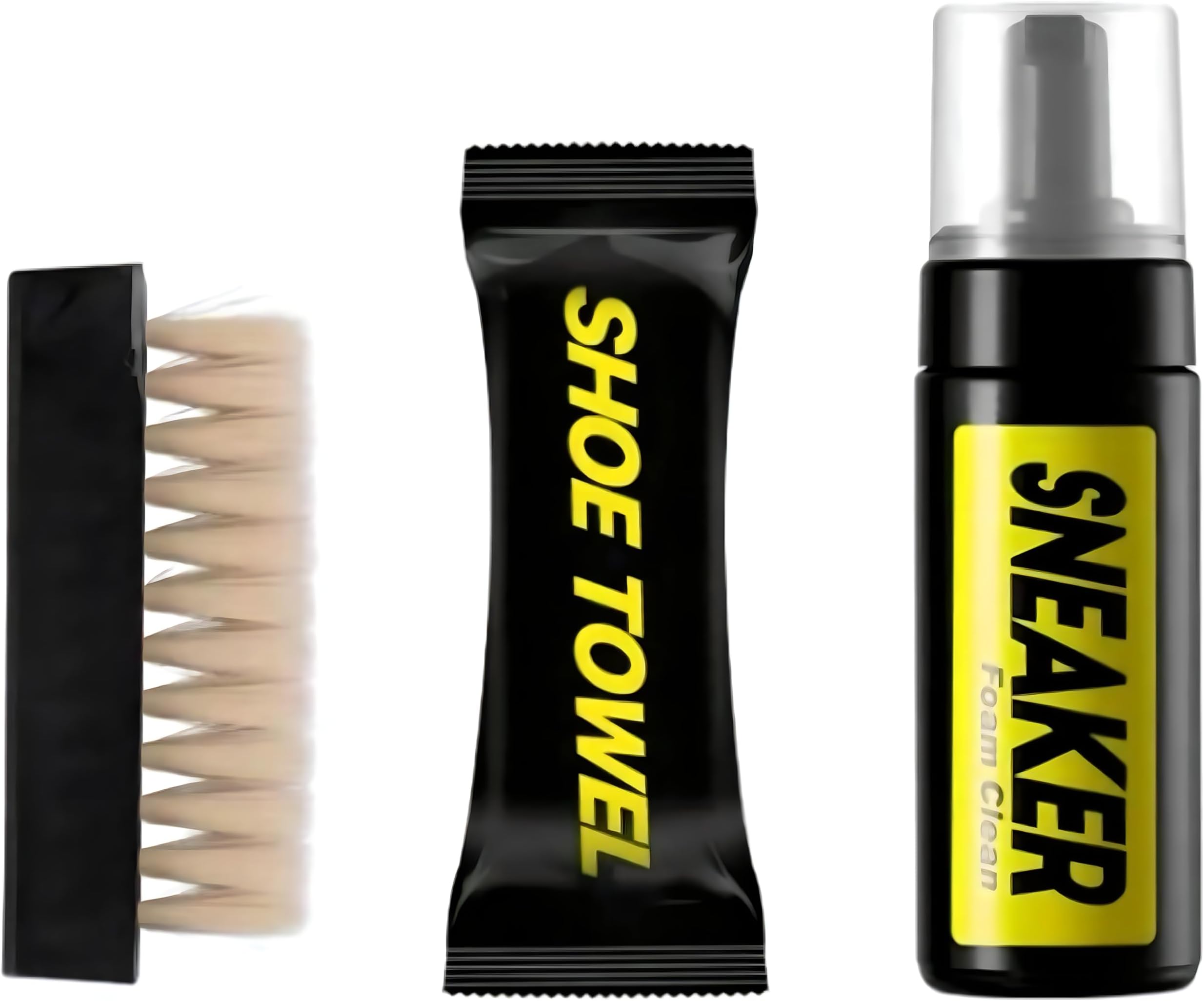 SANTYRA Shoe Cleaner Kit, Water-Free Foam Sneaker Cleaner With Shoe Brush And Shoes Cloth, clean shoes and sandals