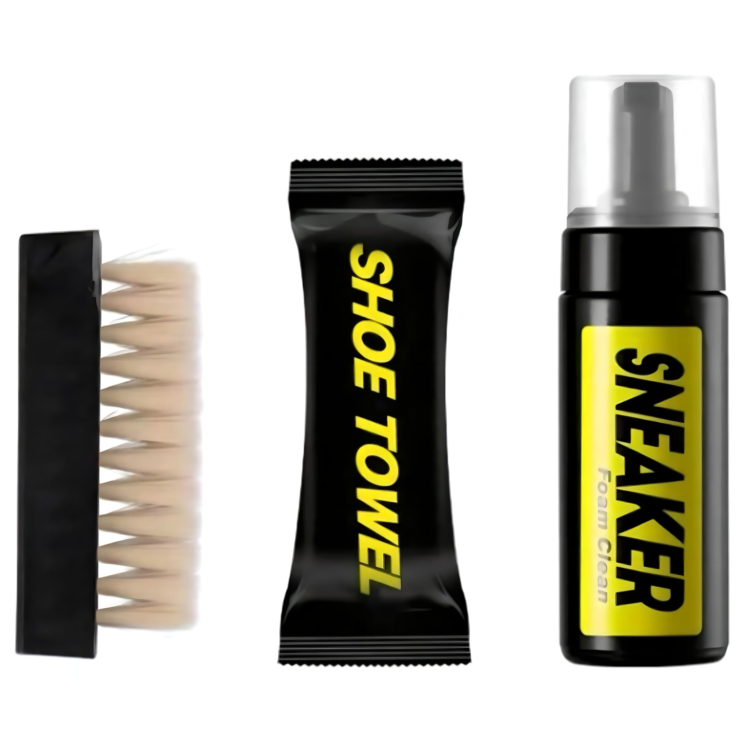 SANTYRA Shoe Cleaner Kit, Water-Free Foam Sneaker Cleaner With Shoe Brush And Shoes Cloth, clean shoes and sandals