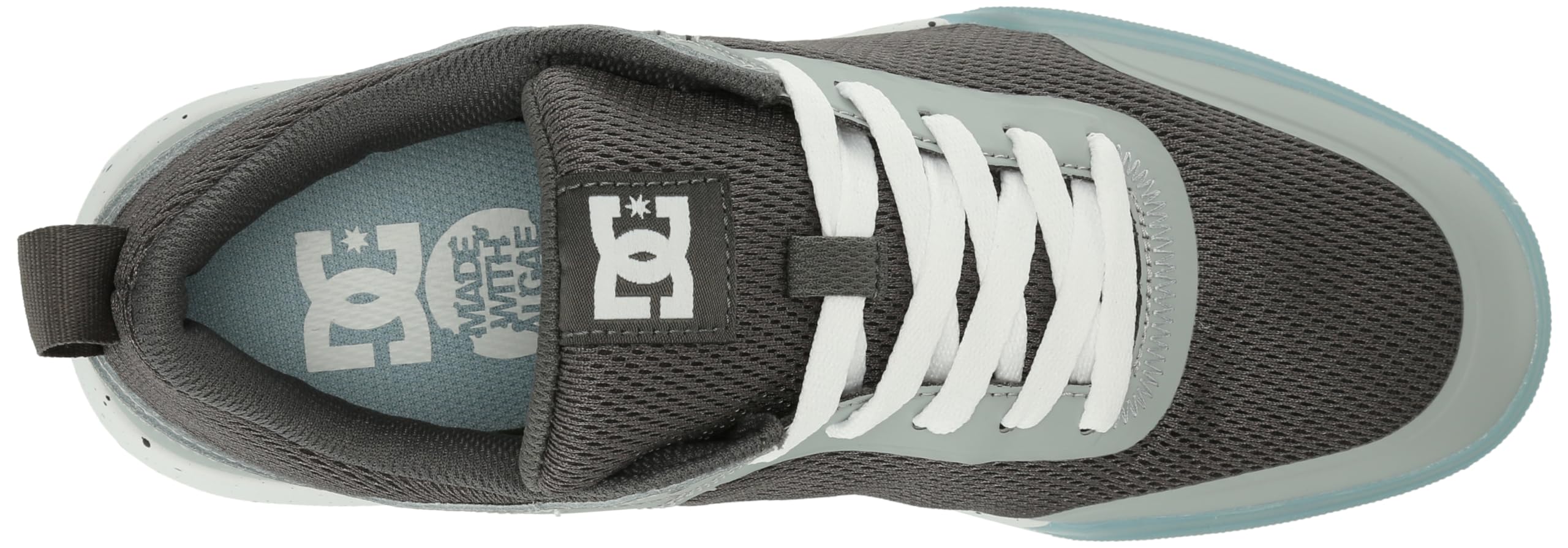 DC Zapatos de Skate Casuales Transit para Hombre, Gris, Azul, 39 EU