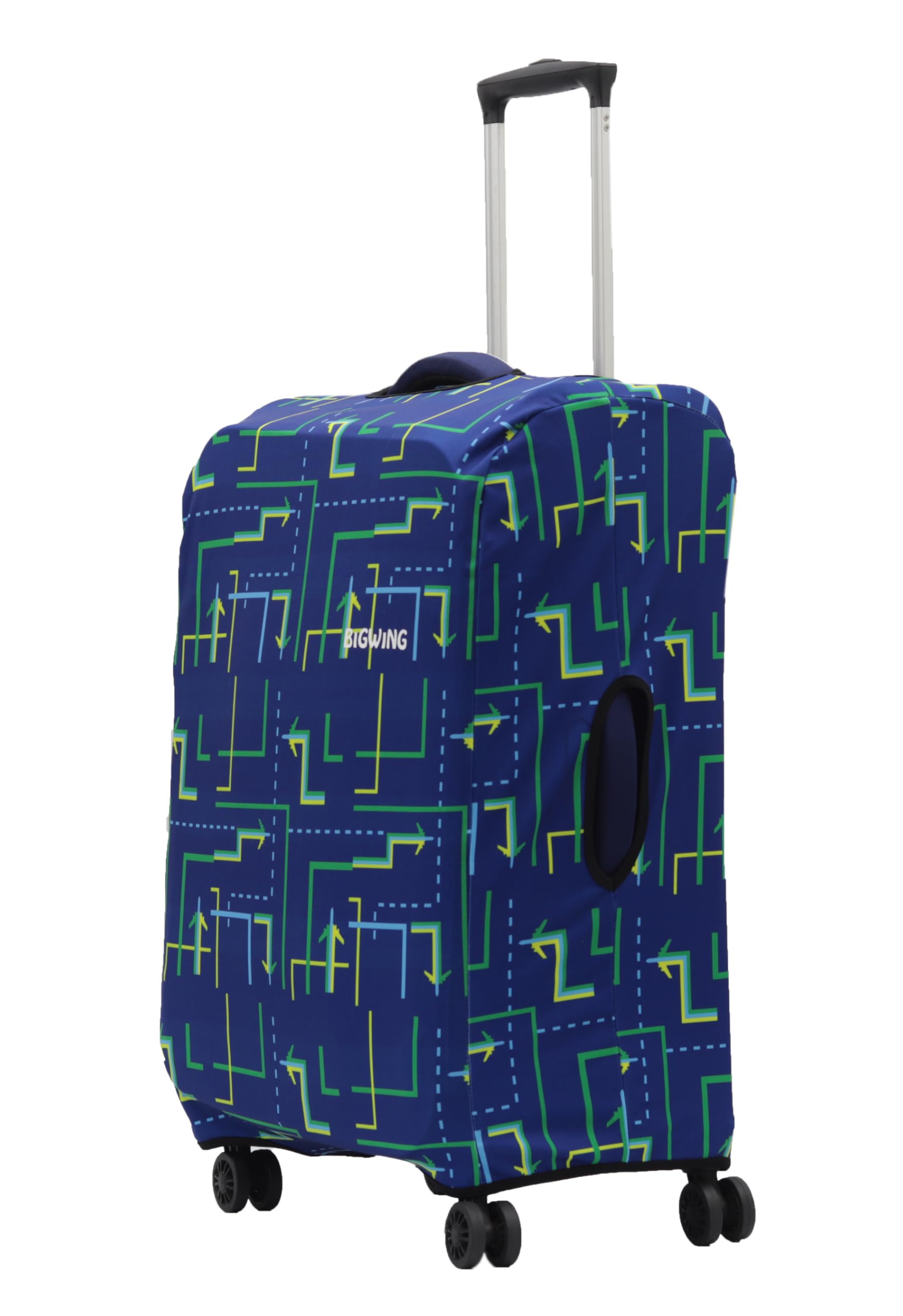 Protective Cover in Polyester Fabric with Arrow Print for | Medium Size 24' Inch 65 cm | Soft Luggage Trolley Bag Cover (Fits Only On Fabric Trolley Bag)-image-2