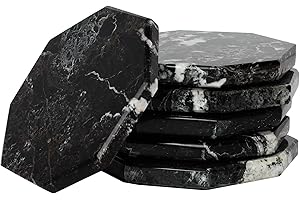 Radicaln: Black Marble Coasters for Stylish Home Décor
