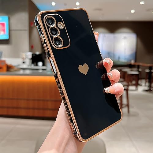 Miniatura 2 de phylla Funda compatible con Samsung Galaxy A24 4G de 6.5 pulgadas, elegante y estética, bonita funda de corazón de amor para mujer, protección de