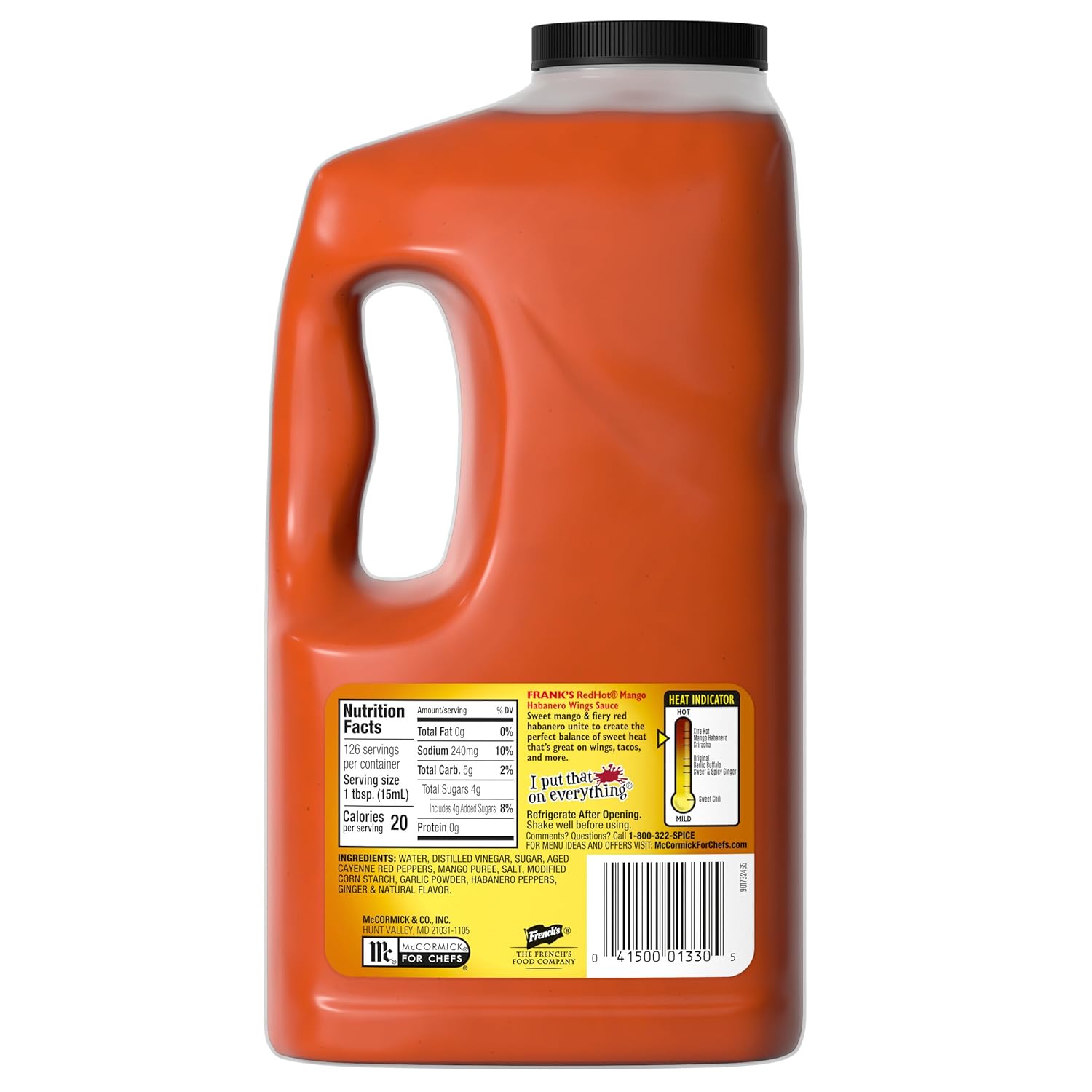 Frank's RedHot Mango Habanero Wings Sauce, 0.5 gal - Image 2