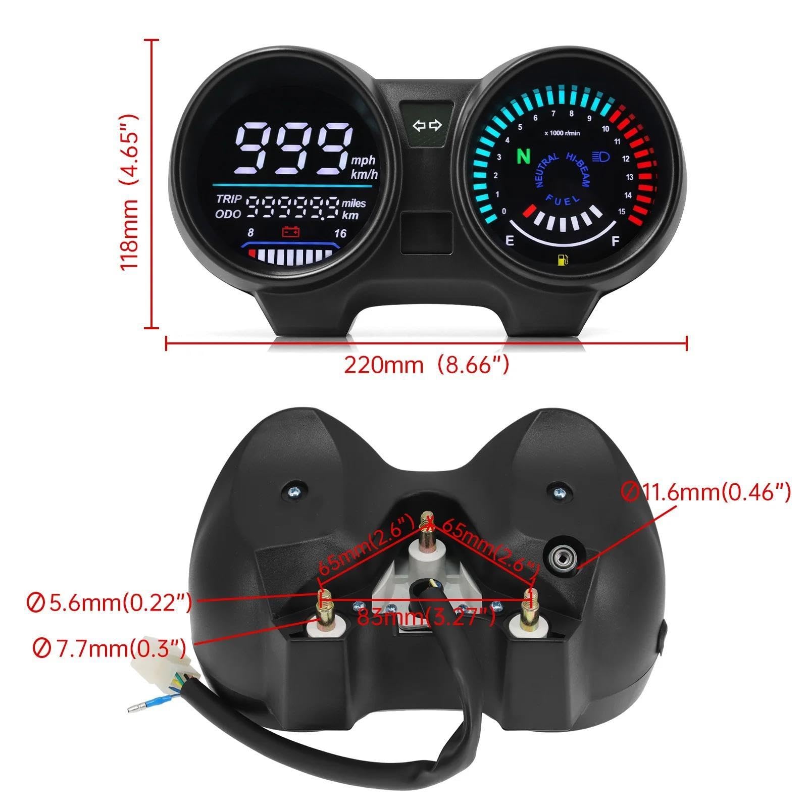 Tacómetro Motocicleta Para TITAN 150 CG150 Fan150
