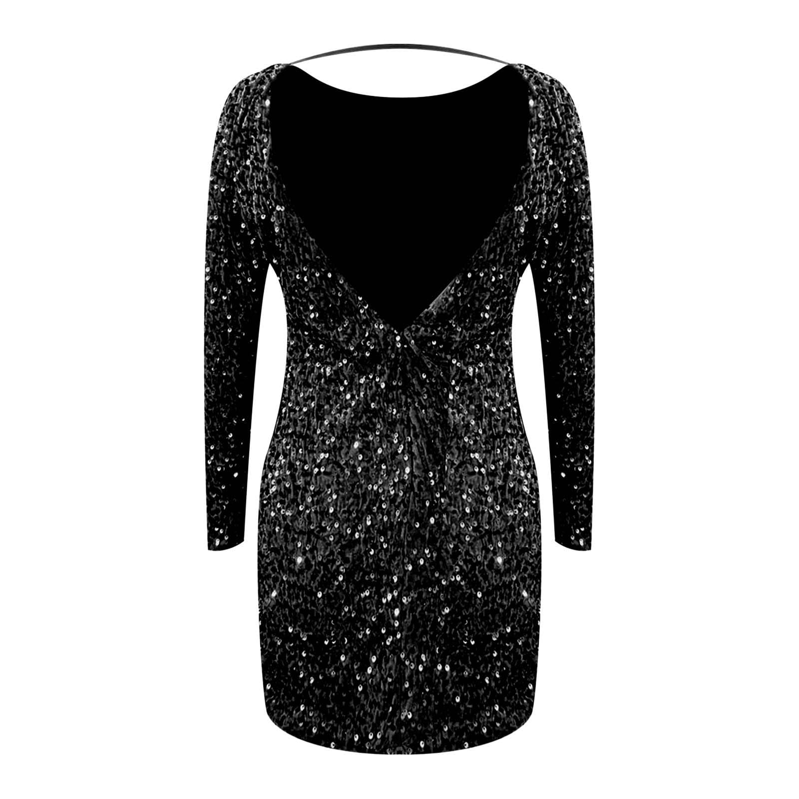 Générique Robe Portefeuille Femme élégante avec Paillettes pour Une Moderne et Confortable en Toute Occasion décontractée