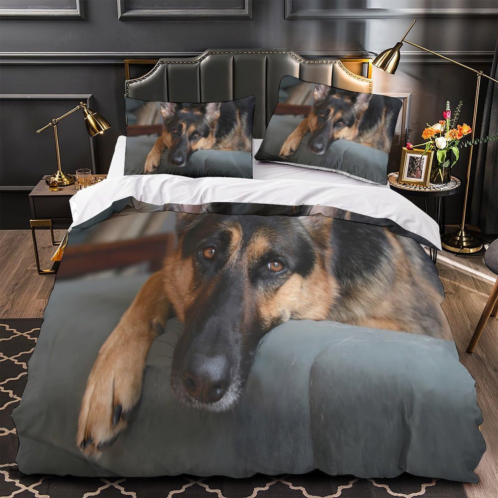 Parure de lit Berger allemand pour créer une ambiance chaleureuse dans la chambre
