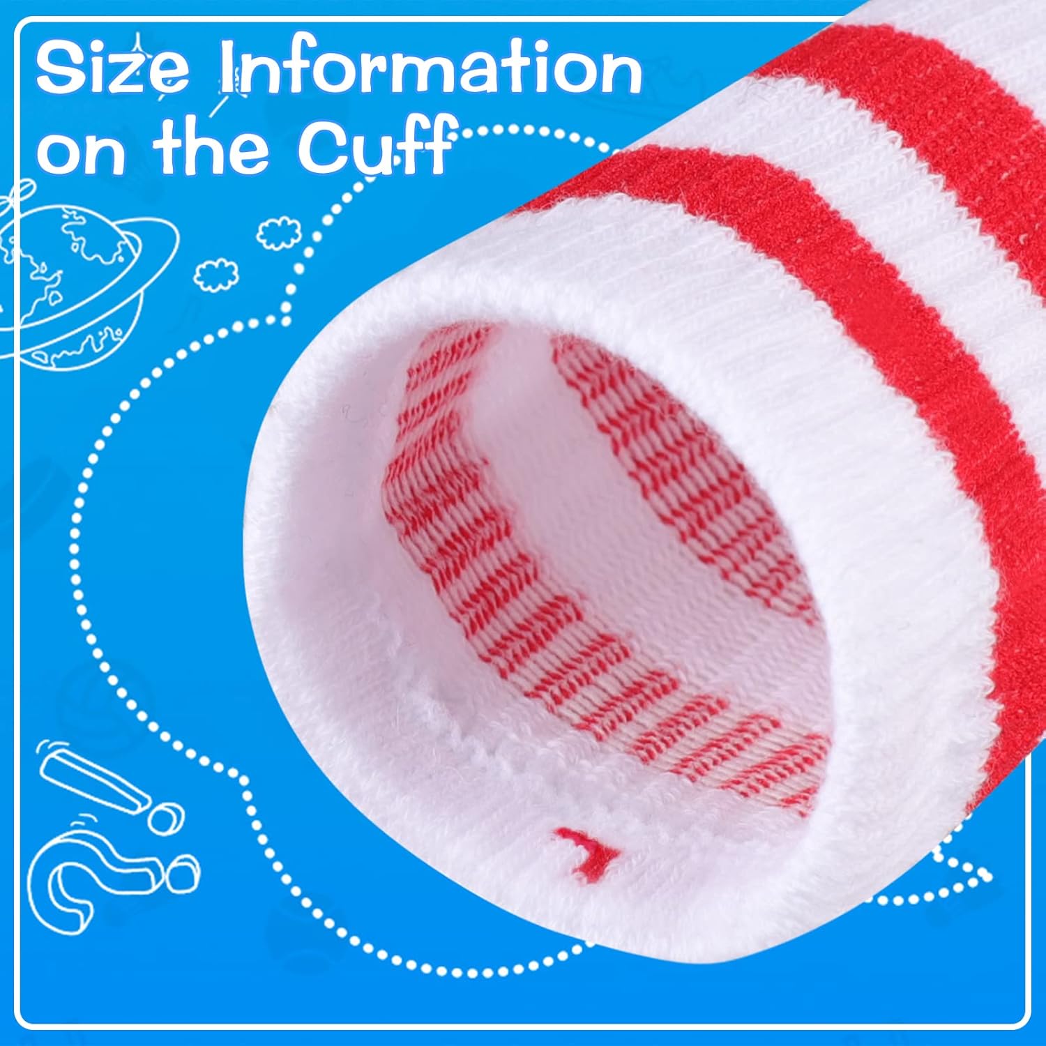 Comfoex Boys Crew Socks Half Cushioned Athletic Socks Cotton Calf Socks For Big Little Kids 6 Pairs - Image 7