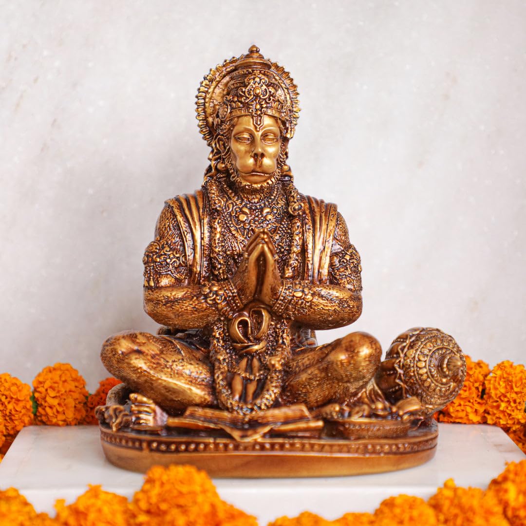 Artarium Hanuman | Hanuman murti | Hanuman Idol Car Dashboard | Hanuman Ji Car Dashboard | Car Dashboard Idol | Murti Statue for Gift (4.33 Inch)