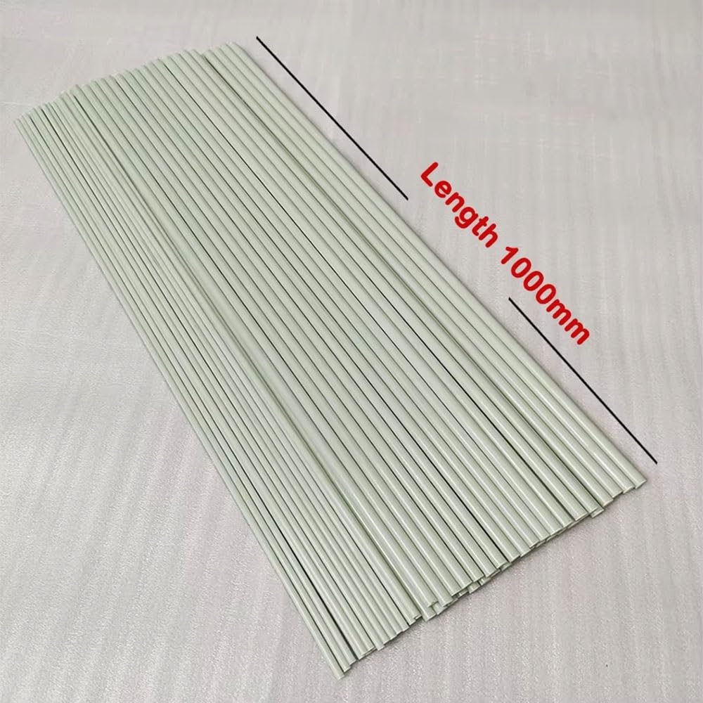 Solidne Słupy Z Włókna Szklanego, 10 Szt., 0,8-13 Mm X 1000 Mm, Biało-czarne Pręty Do Bezzałogowych Statków Powietrznych/namiotów/łuków/latawców/majsterkowania, Wysoka Wytrzymałość(Black,5x1000mm)