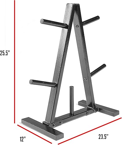 Miniatura 4 de CAP Barbell Estante para placas de peso de 1 pulgada Negro