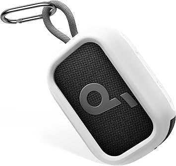 Geiomoo Silicone Case for Anker Select 4 Go Speaker, Protective Portable Scratch Shock Resistant Cover White