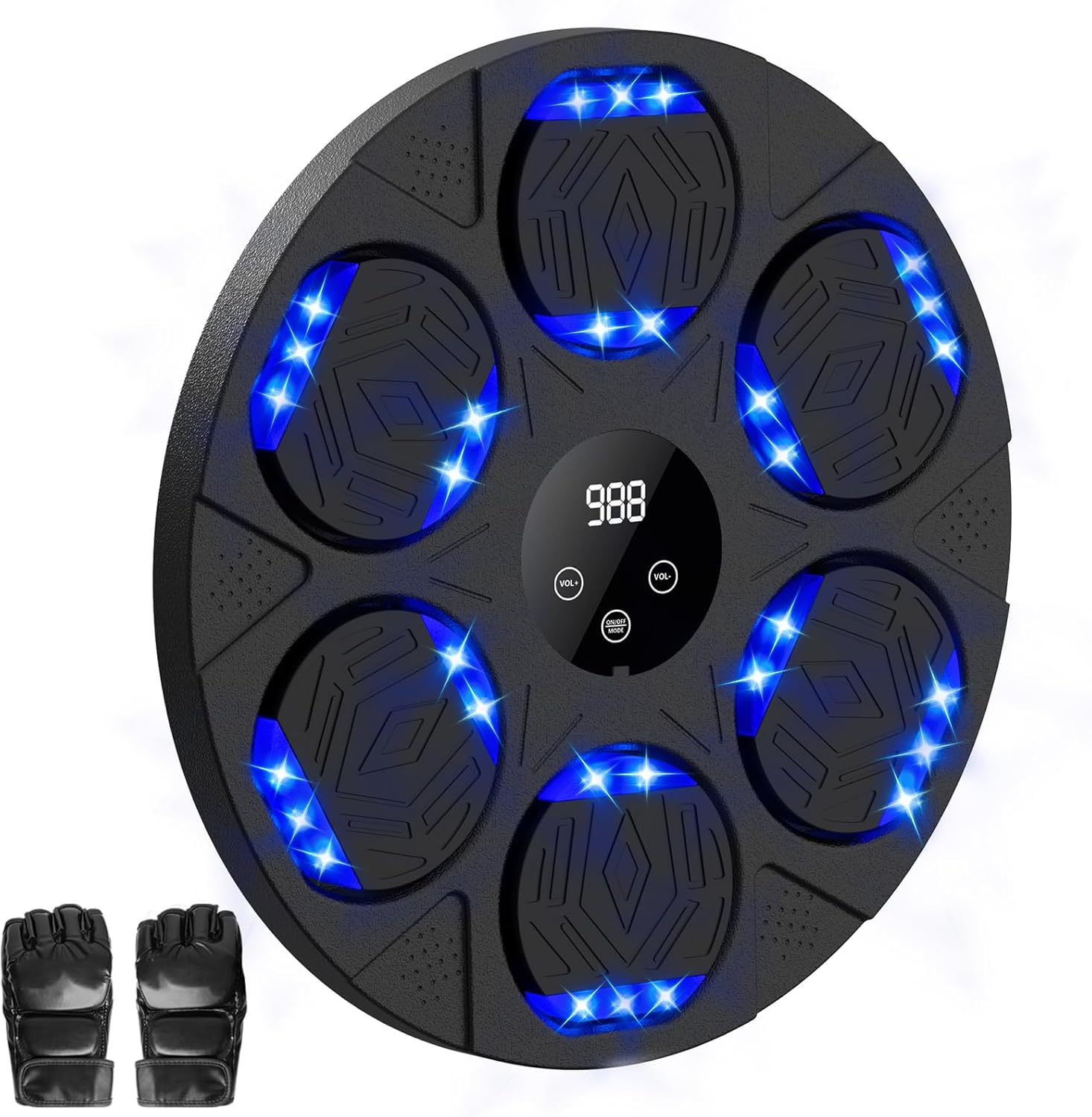 music boxing machine, music punch with boxing gloves & bt, wall mounted boxing machine with led, maquina de boxeo musical pared for adults kids, good gift for birthday