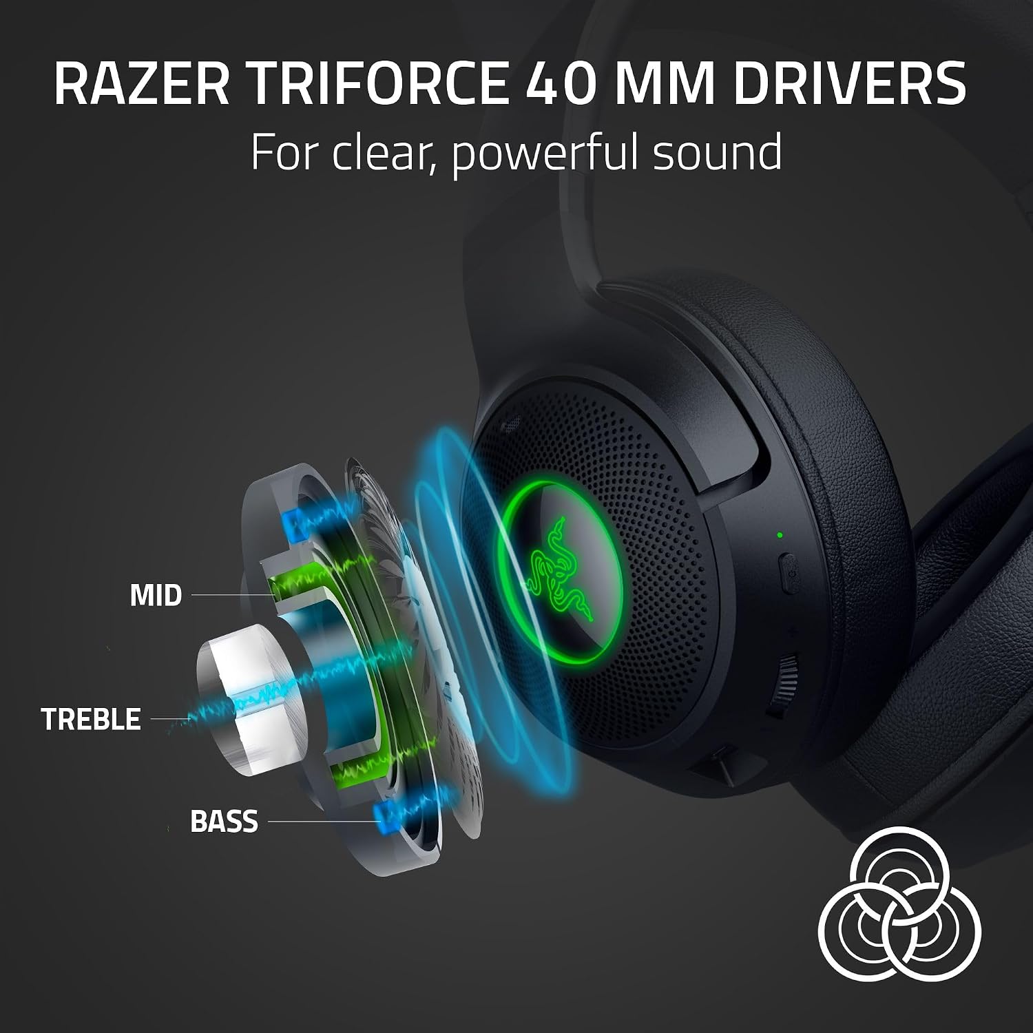 Razer Kraken Kitty V2 BT – Auriculares inalámbricos Bluetooth RGB con Orejas de Gatito para Juegos y Streaming (325g, Triforce de 40mm, Bluetooth 5.2, micrófonos con cancelación de Ruido) Negro 5