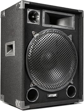 MAX15 Complete 2000W Passive DJ PA Speaker Kit with Amplifier, Stands & Speaker Cables – Powerful Sound System for Events, DJs and Live Gigs