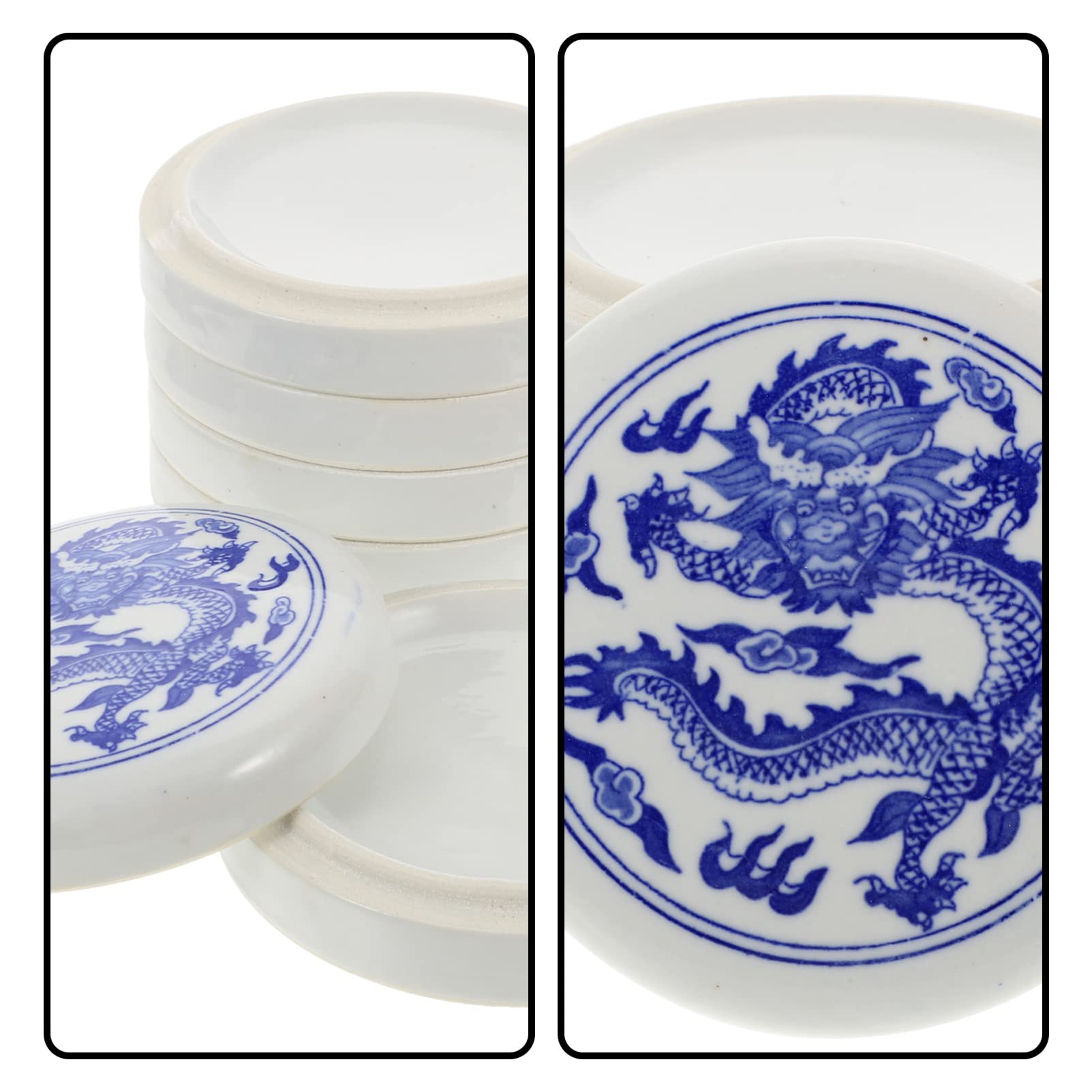 MAGICLULU Set di Palette Ceramiche a 5 Livelli per Acquerello, Bianco