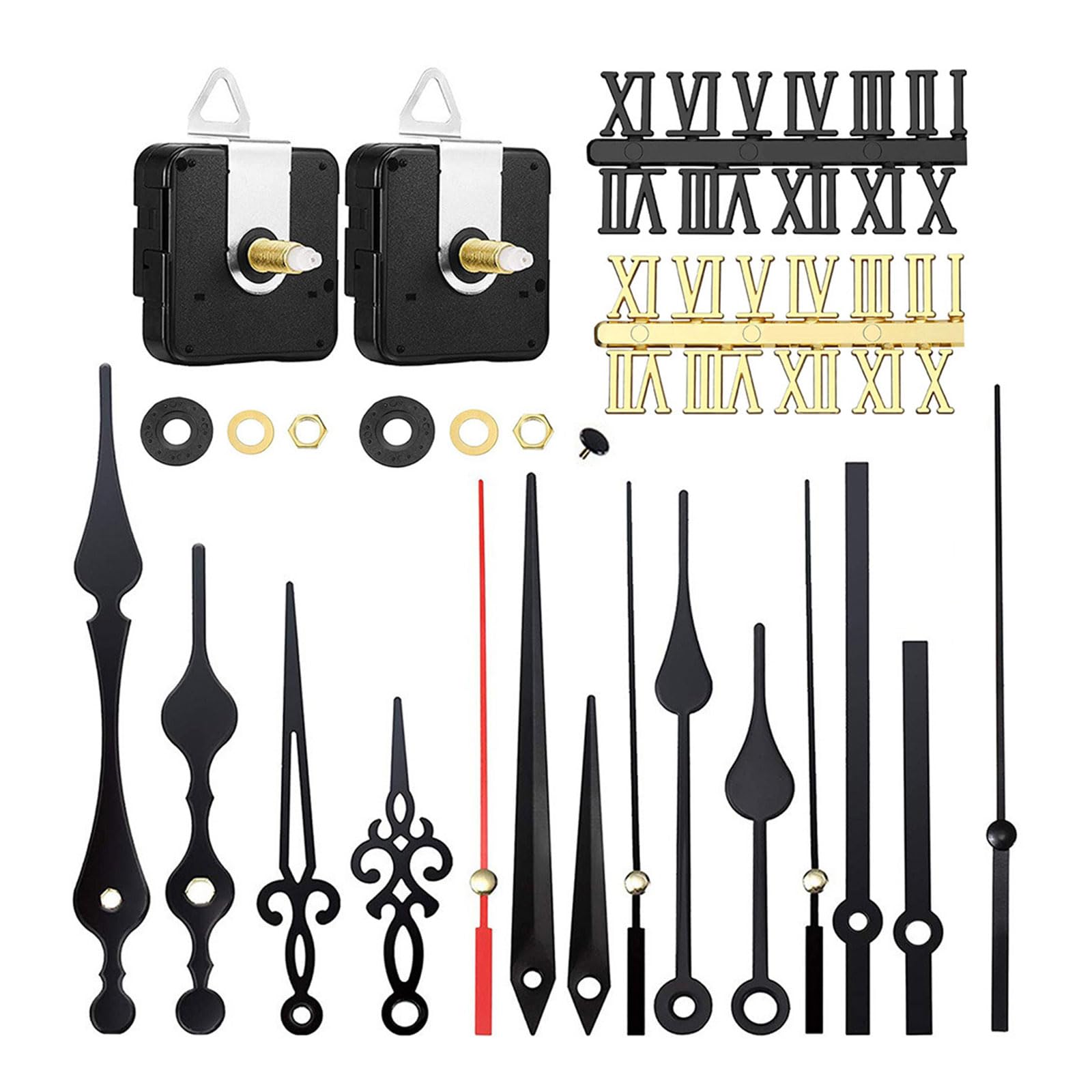 Clock Movement Kits Noiseless Timepiece Installation Pack Clock Mechanism Replacement Set For Craft Enthusiasts