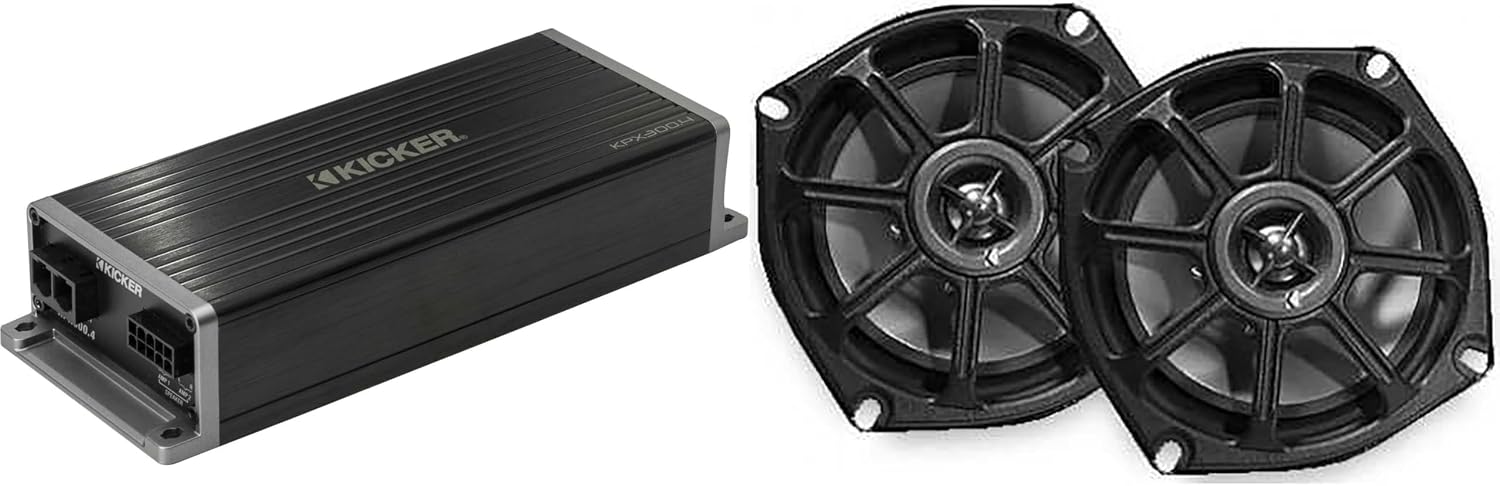 Kicker 5.25" Parlantes para Moto Kit Compatible con Road Glide 98-13