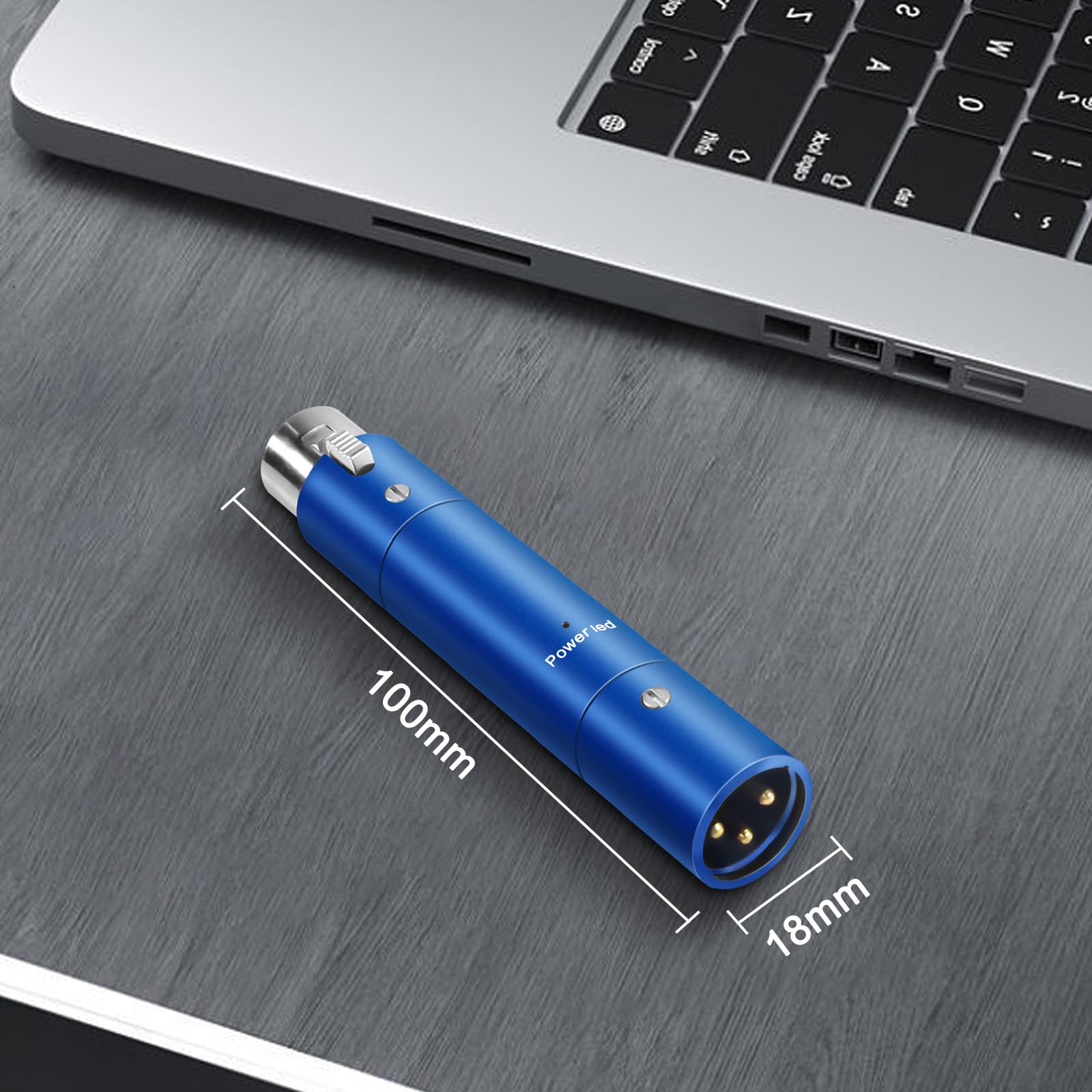 XMSJSIY Microfono Pream Mic Booster Preamplificatore Ultra-Clean Gain per Microfono Dinamico Attivo Inline fino a +28dB di Guadagno Professionale XLR per Registrazione in Studio di Trasmissione