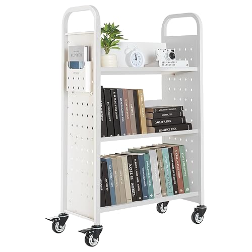 VEVOR Rolling Library Book Cart