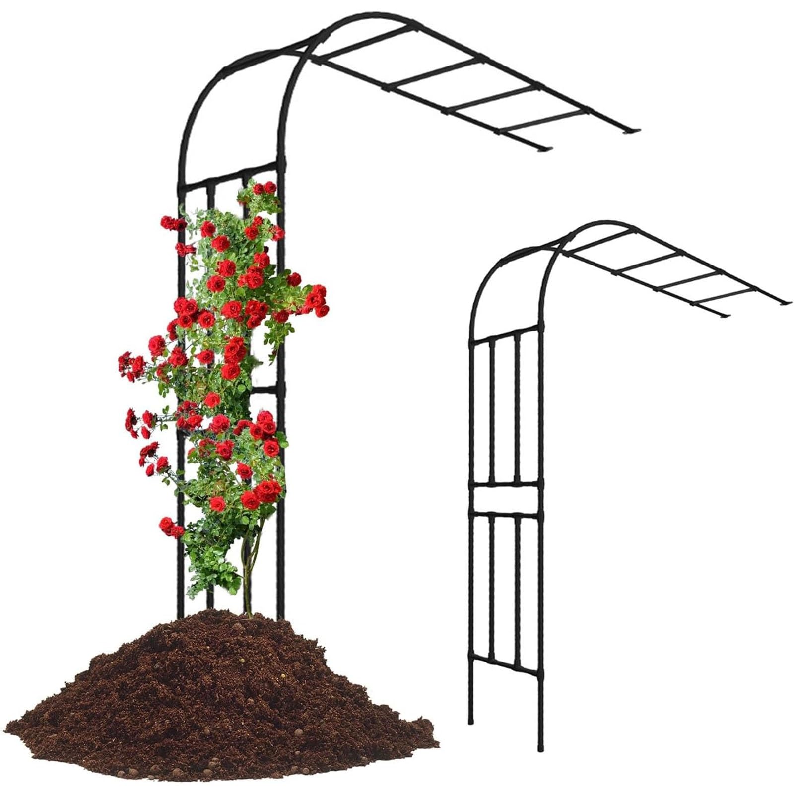 ガルテンボン金属für Kletterpflanzen – biler 240cm Hoch Rankbon Ideal für Rosen & Rankpflanzen (W:180cm*H:240cm) – Perfekte Garten