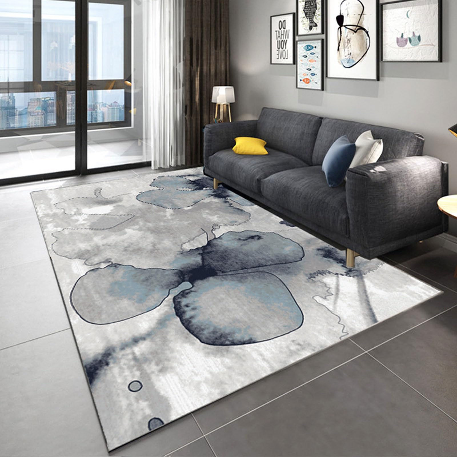 Tapis envers antidérapant durable pour éviter les glissades dans le salon