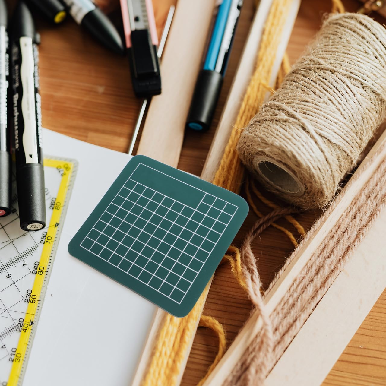 NUOBESTY Mini Self Healing Cutting Mat 2.36 Inch Non Slip Craft Cutting Board for Sewing Quilting Scrapbooking and Arts Projects
