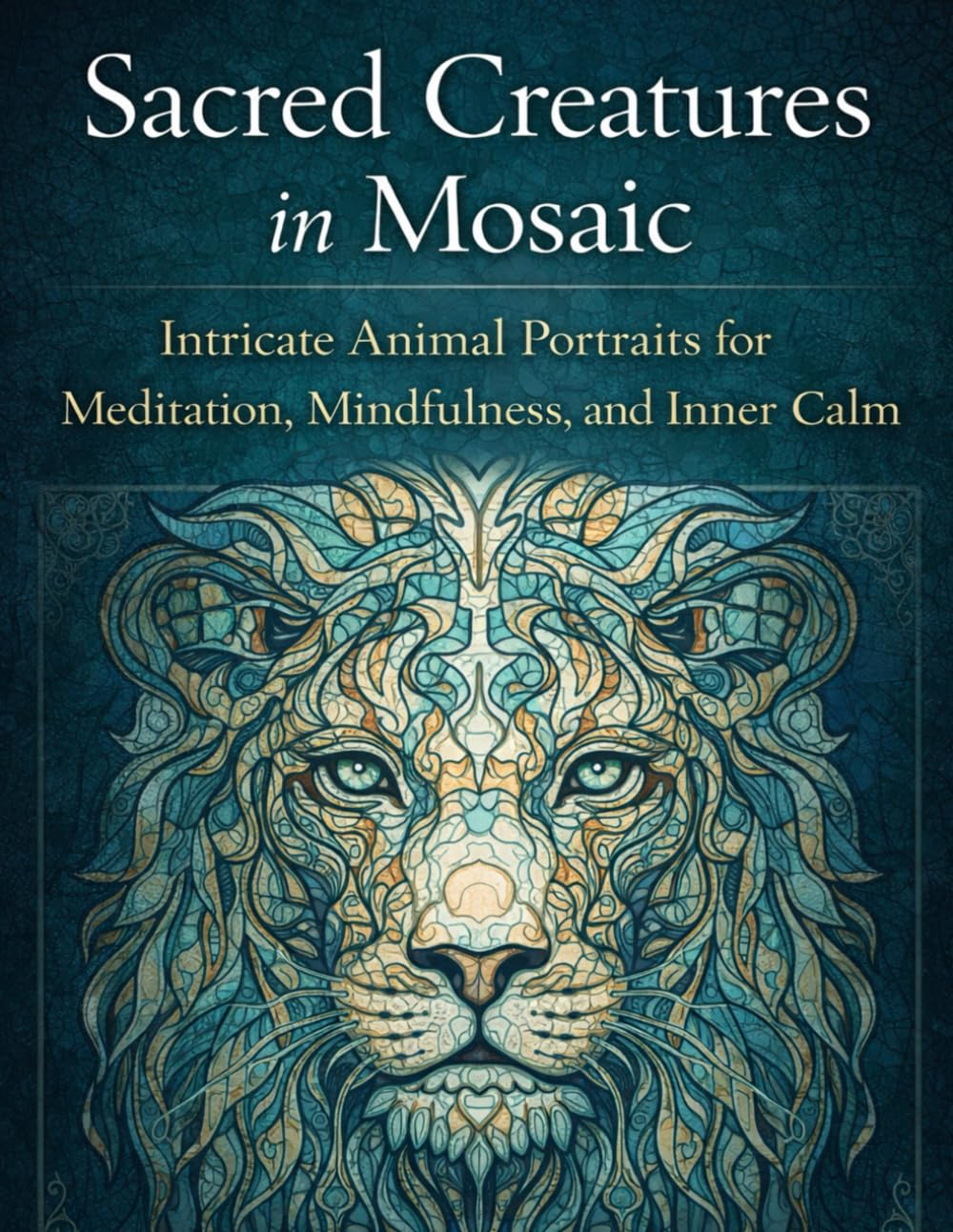 Sacred Creatures in Mosaic: Intricate Animal Portraits for Meditation, Mindfulness, and Inner Calm