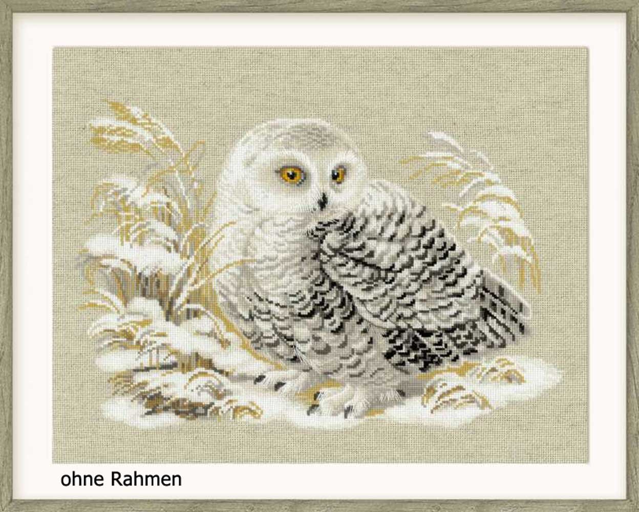 Riolis counted cross stitch Kit White Owl, DIY