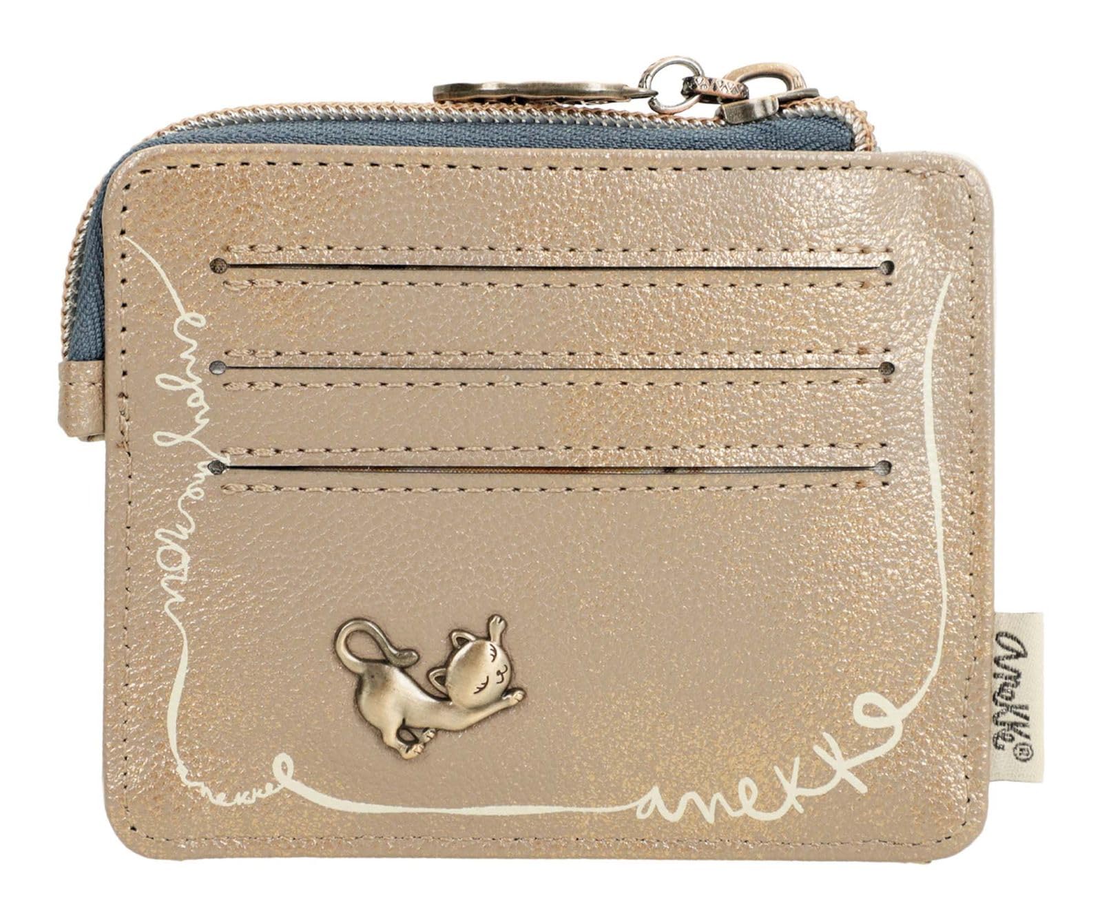 Anekke Tarjetero Pequeño Memories - Compacto y Versátil | Espacio para Tarjetas y Monedas | Medidas: 11x9x2 cm
