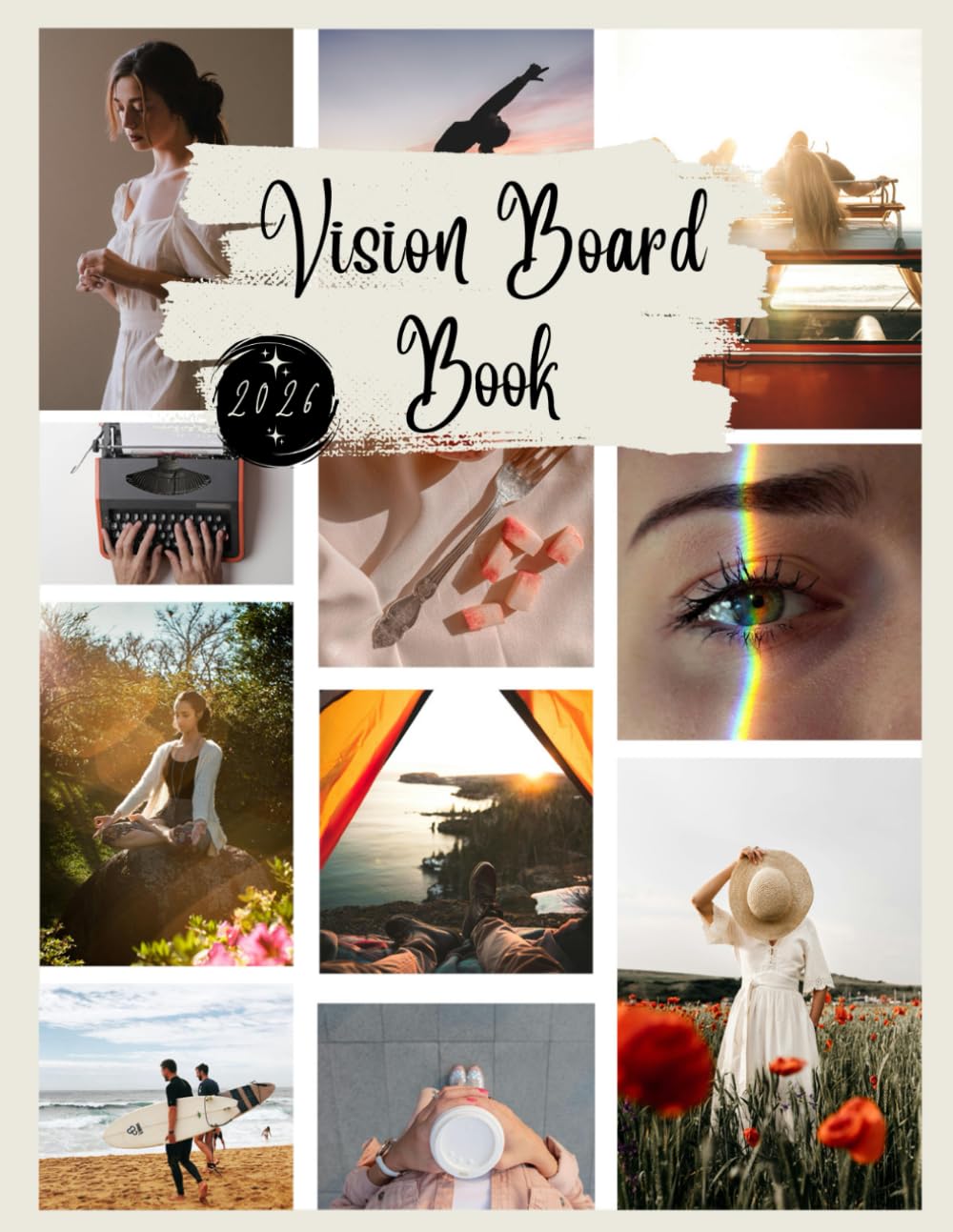 Vision Board Book: High Quality Clip Art Magazine Supplies | 130+ Pictures & Quotes| Aesthetic Dream Board for Visualization & Affirmations-Mood Board for Goal-Setting