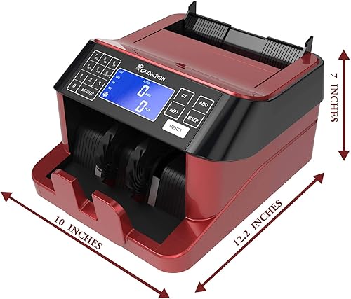 Miniatura 7 de CARNATION Contador de efectivo de Estados Unidos con detección de billetes falsificados, UV, infrarrojo, magnético, hilo metálico y detección de