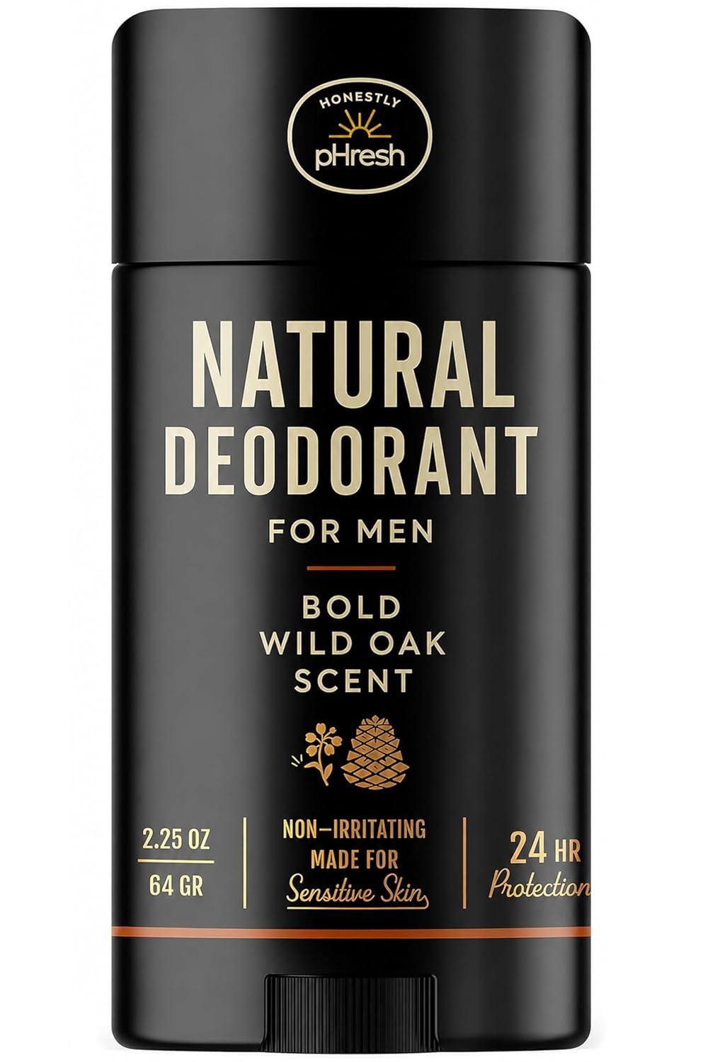 Honestly pHresh Natural Deodorant for Men - 24 Hour Protection