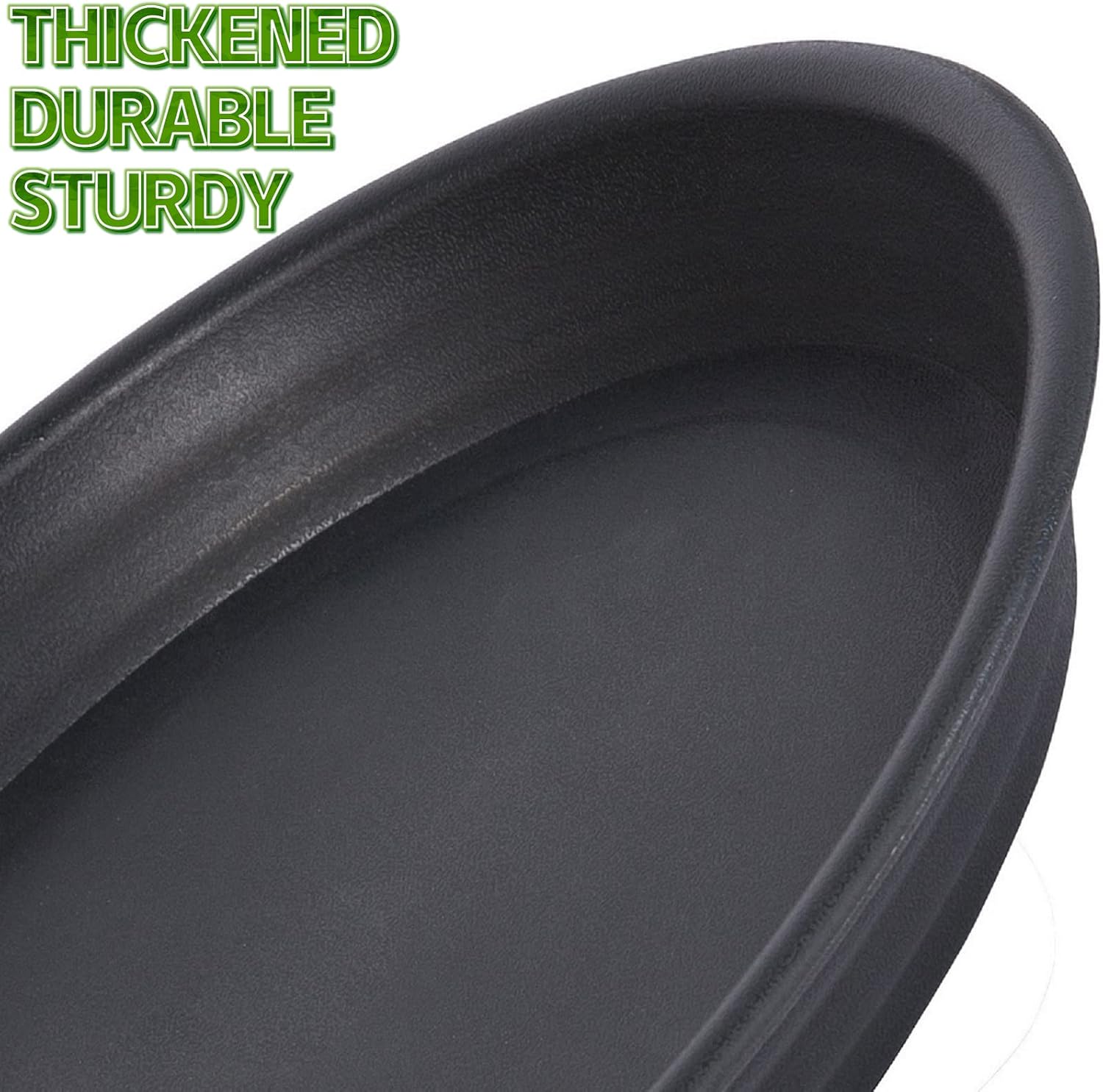 SAUCERHOME Plant Saucer 6 8 10 12 14 15 16 inch, 5 Packs Durable Pot Tray Thick Strong Tall Plastic Flower Planter Saucers Plant Plate Water Catcher for Indoors Outdoors Dark Gray (6 Inch) : Patio, Lawn & Garden