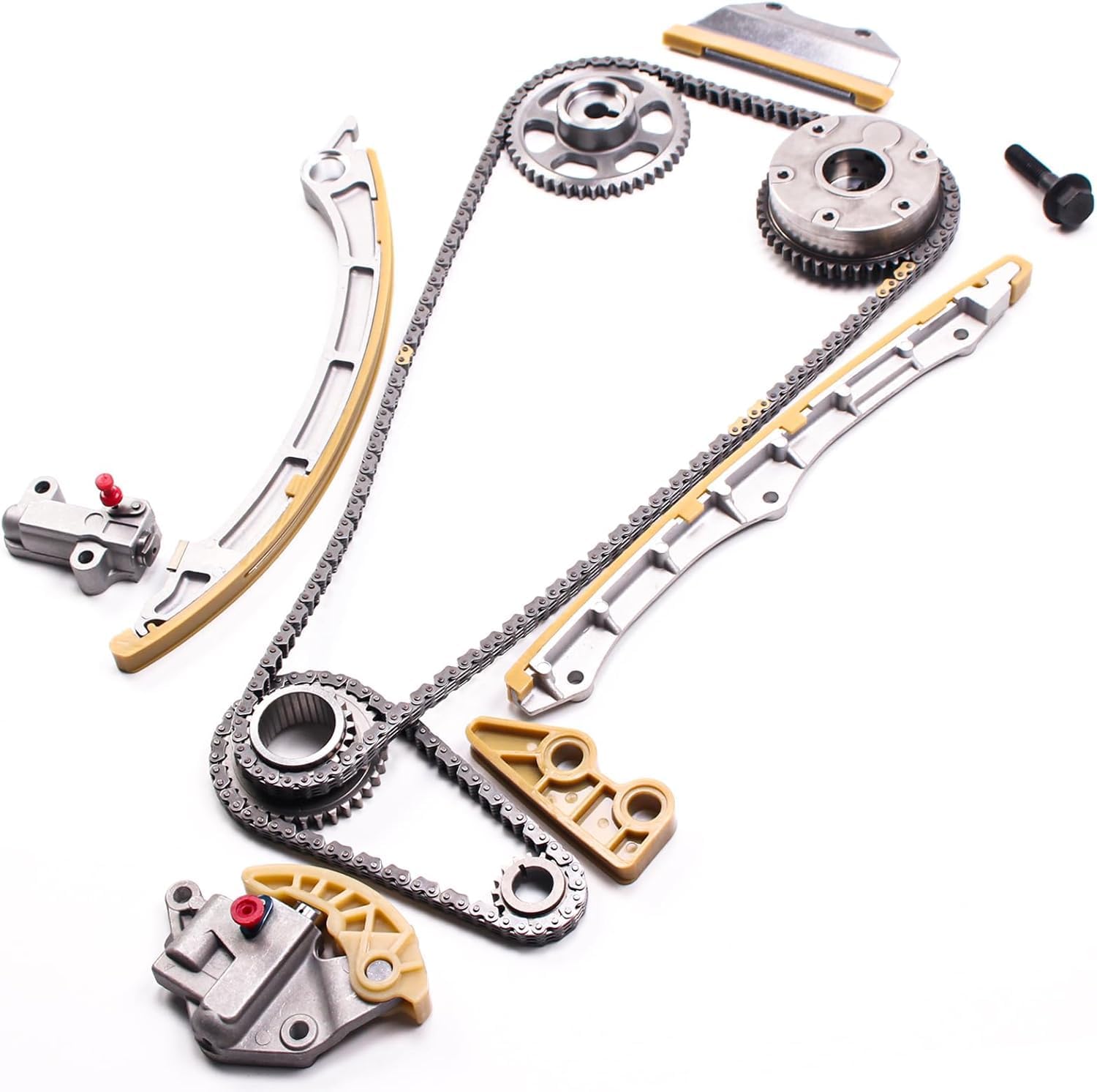 AUCERAMIC 14401-R40-A01 Engine Timing Chain Kit with Camshaft Adjuster VVT Sprocket Fit for 2008-2012 Honda Accord 2012-2014 CR-V 2012-2015 Crosstour 2.4L 2354CC L4 DOHC