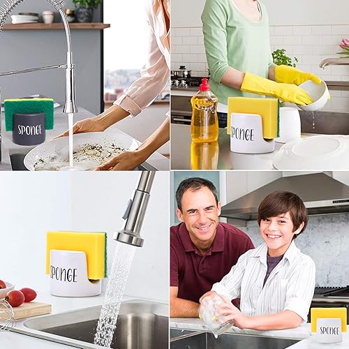 Miniatura 8 de Sponge Holder for Kitchen Sink - Sink Sponge Holder- kitchen Sponge Holder - Rustic Farmhouse kitchen Decor- kitchen Sink Accessories - kitchen