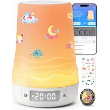 Mewaii White Noise Sound Machine Baby & Adult | 360 RGB Night Light, AI Cry Detection, App Control, 100 Soothing Sounds, Sleep Routine Builder