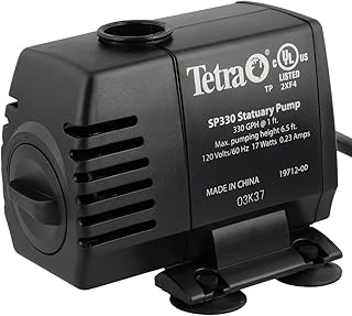 TetraPond Statuary Pump330, 330 GPH Powers Medium and Large Fountains