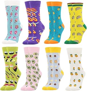 Calcetines de mujer Algodón Calcetines Divertidos Medias con un Patrón Divertido Calcetines Deportivos Calcetines de Fantasía Coloridos Clásico Como Regalo