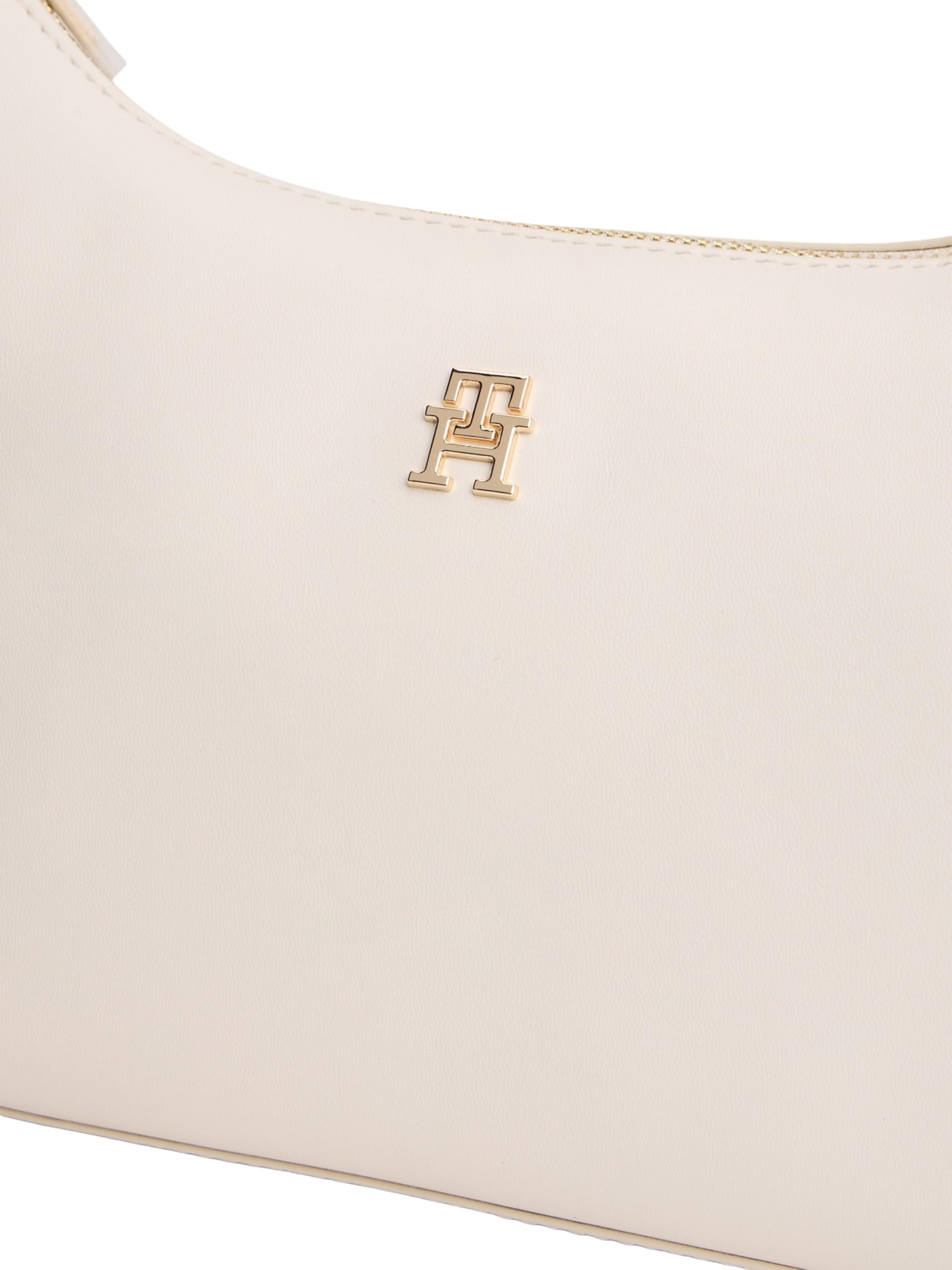 Tommy Hilfiger Damen Umhängetasche Essential mit abnehmbarem Schultergurt, Elfenbein (Soft Cream), Einheitsgröße