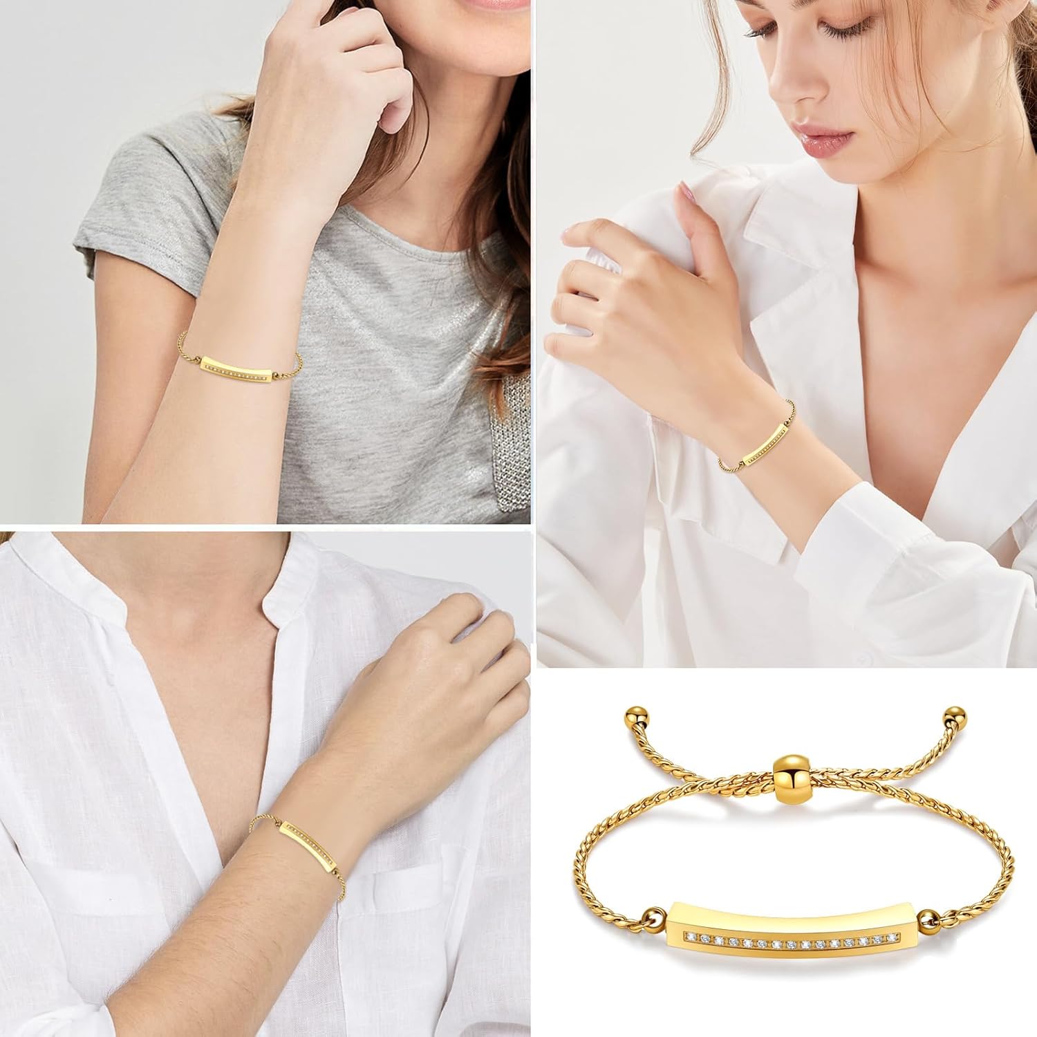 Minicremation Shiny Crystal Cremation Bracelet for Ashes for Women Cube Urn Bangle Locket Ash Holder Memorial Jewelry Bracelet Keepsake Gift - Image 4