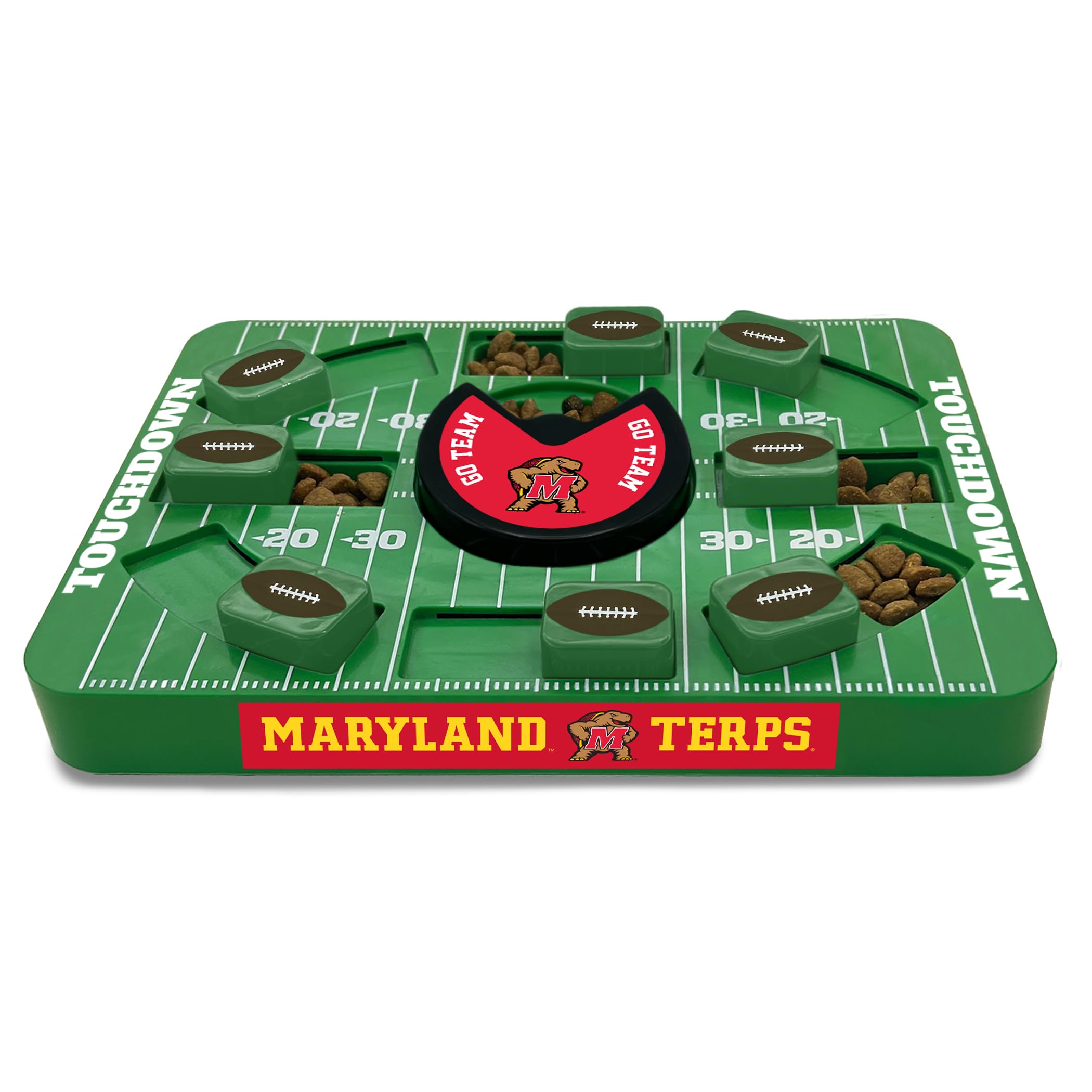 Pets First NCAA Maryland Large Puzzle Toy - Interactive Treat and Slow Feeding Toy for Dogs, New Large Size
