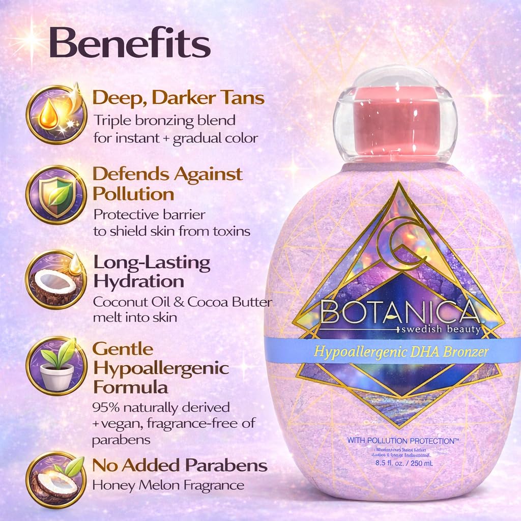 Pollution Protection Dark DHA Triple Bronzer Hypoallergenic 8.5oz