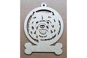 Personalized Christmas Ornament with Carin Terrier