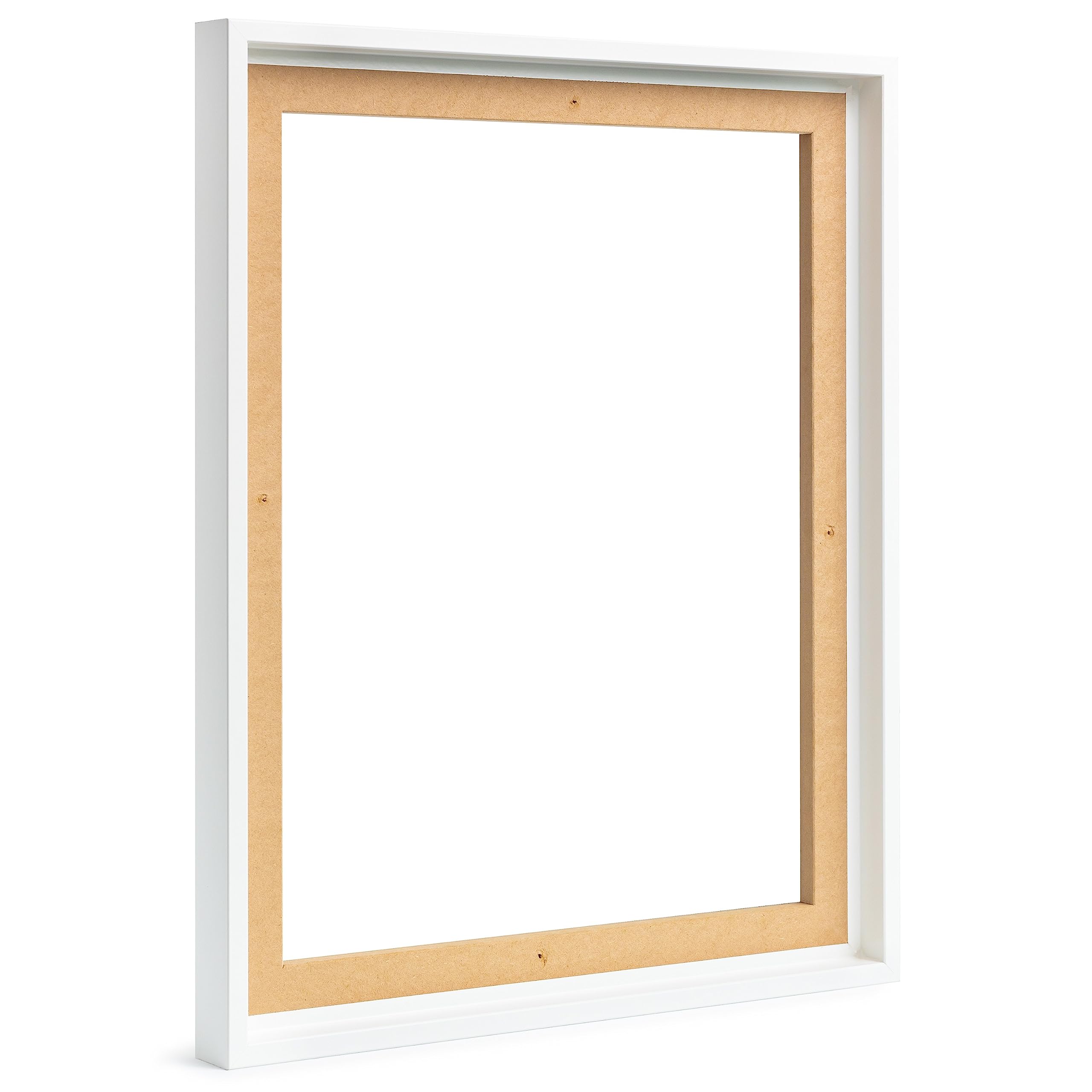 Rama z fugą cieniową 60 x 80 cm biała na płótno ramka na zdjęcia blejtram do płótna z drewna MDF