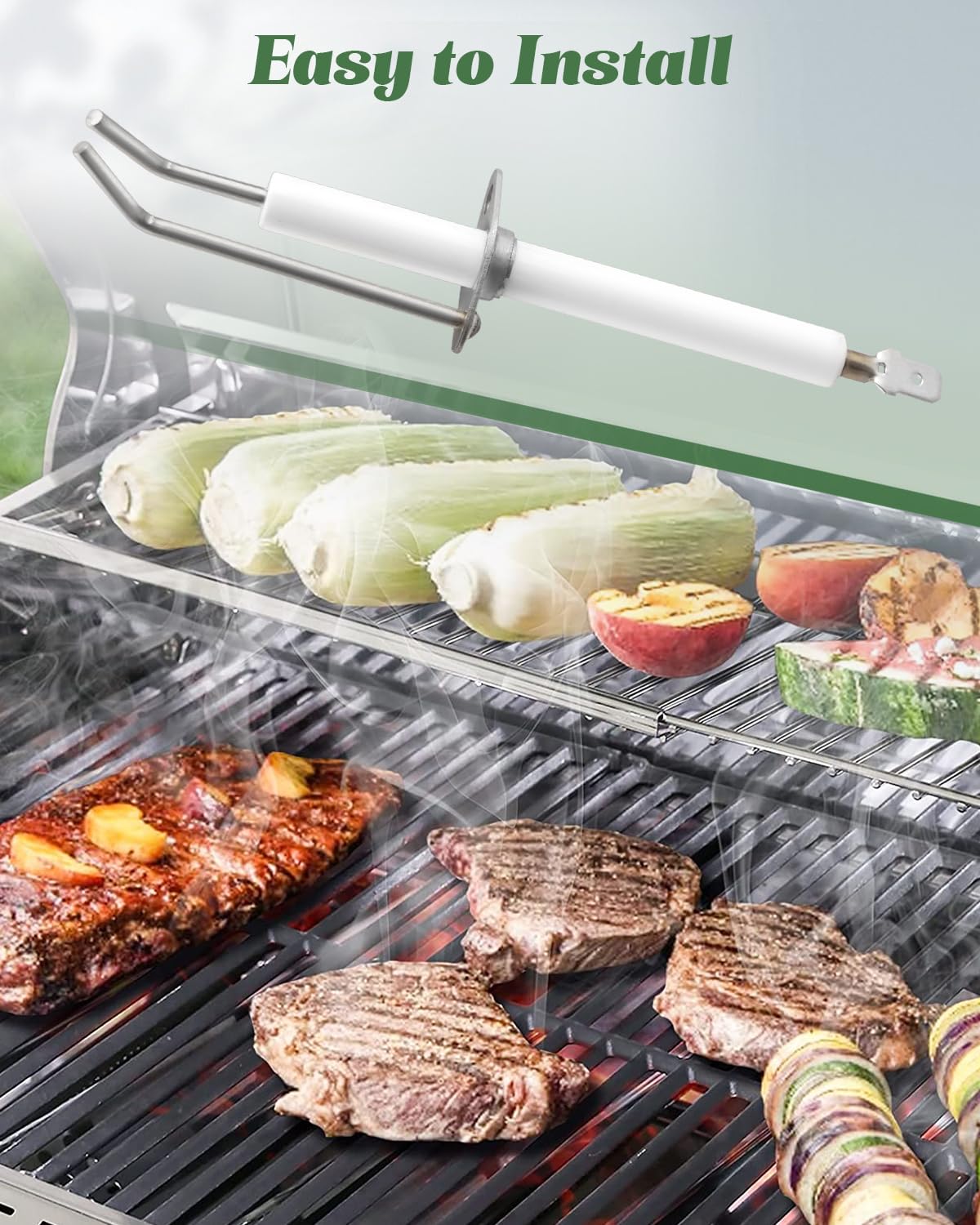 Keramik-Elektroden-Grillzünder Ersatz für Viking 316-911, VGBQ 76,2 cm T-Serie, VGBQ 104,1 cm T-Serie, VGBQ 53 Zoll T-Serie, VGBQ030-2T, VGBQ300-2RT/E, Brennerelektrode