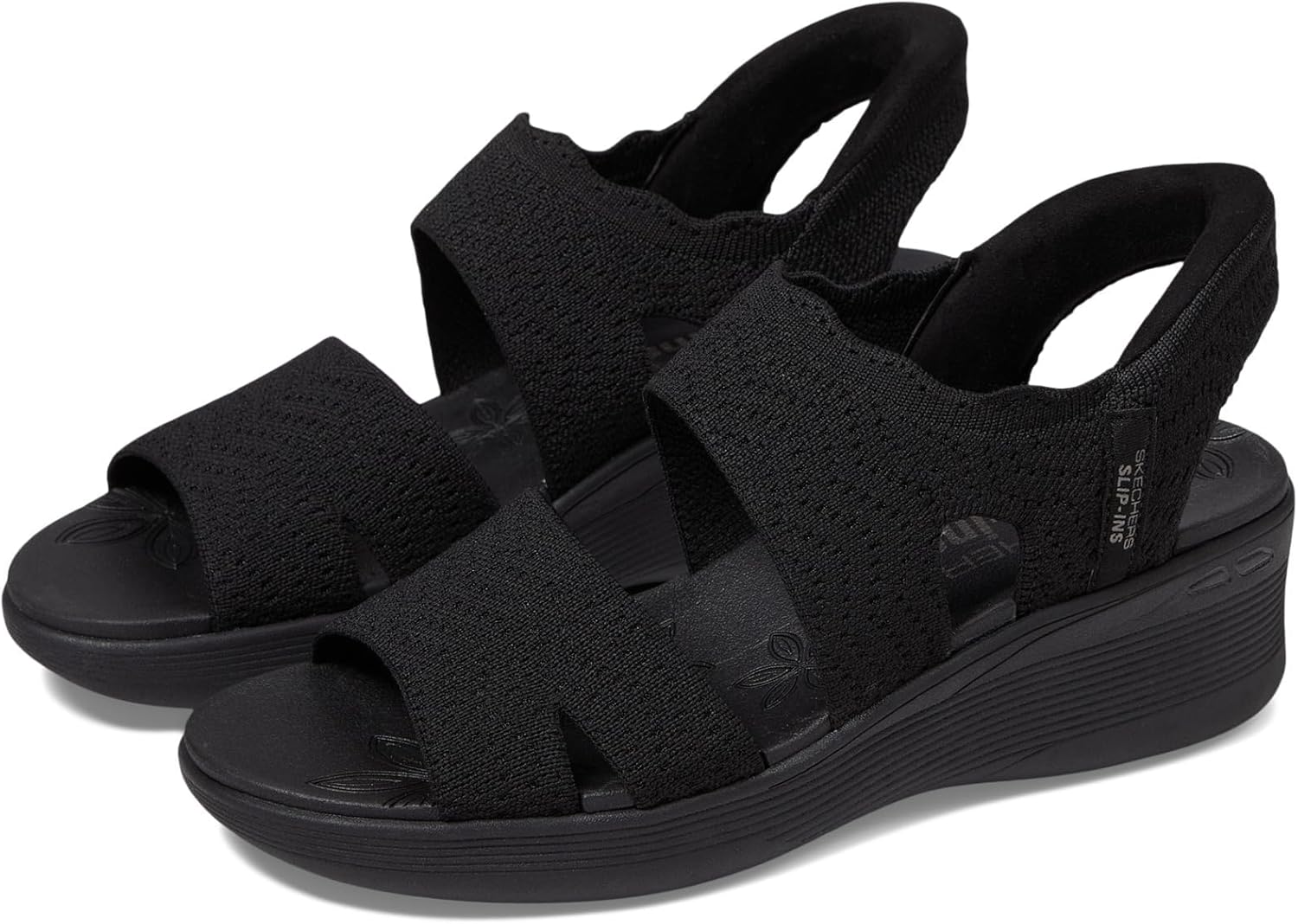 SKECHERS Slip-ins ブラック サンダル 約24.5cm Amazon.co.jp: Skechers PIER-LITE-Slip ON by Women's Sandals