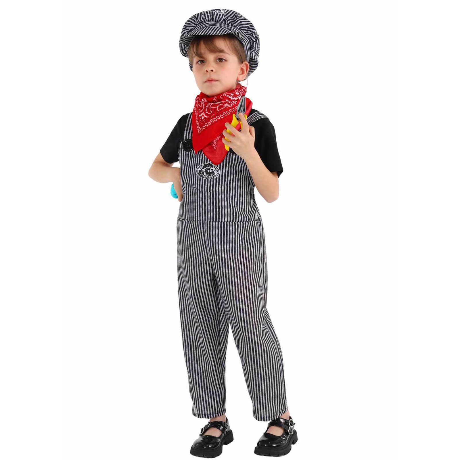 Pretend To Bee Costume Da Autista Del Treno Per Bambini, Set 3 Pezzi Con Giacca E Cappello, 5-7 Anni, Unisex